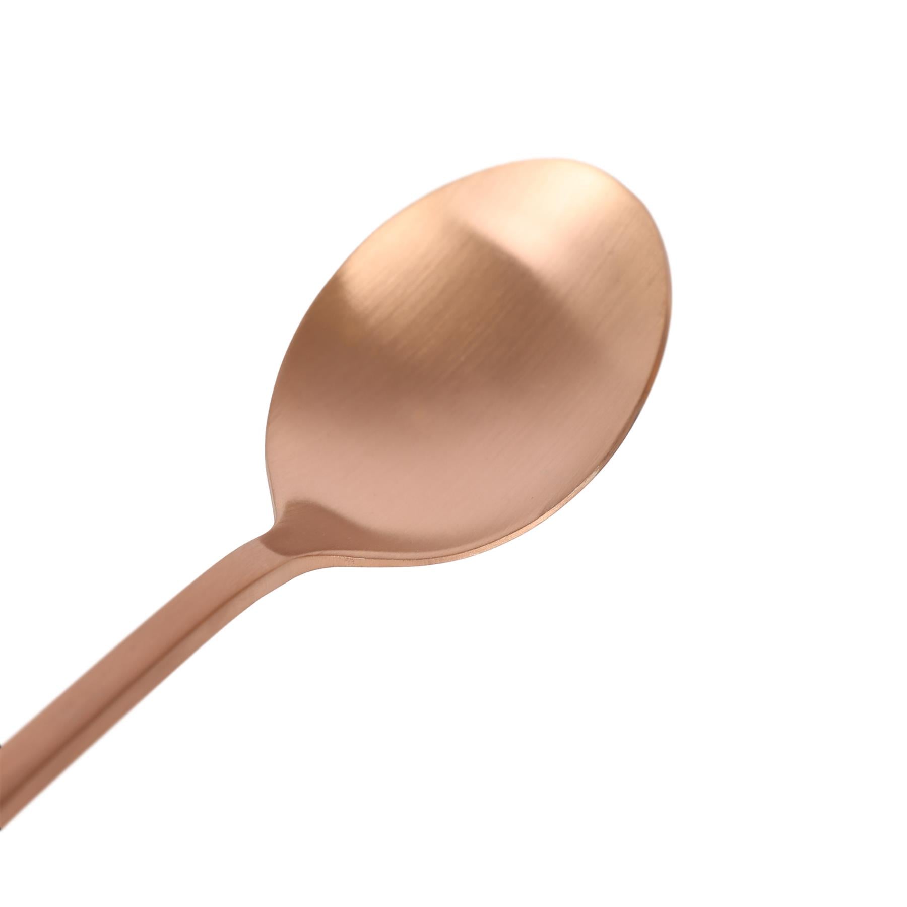 Stainless Steel Dessert Spoons - 20cm - Pack of Four