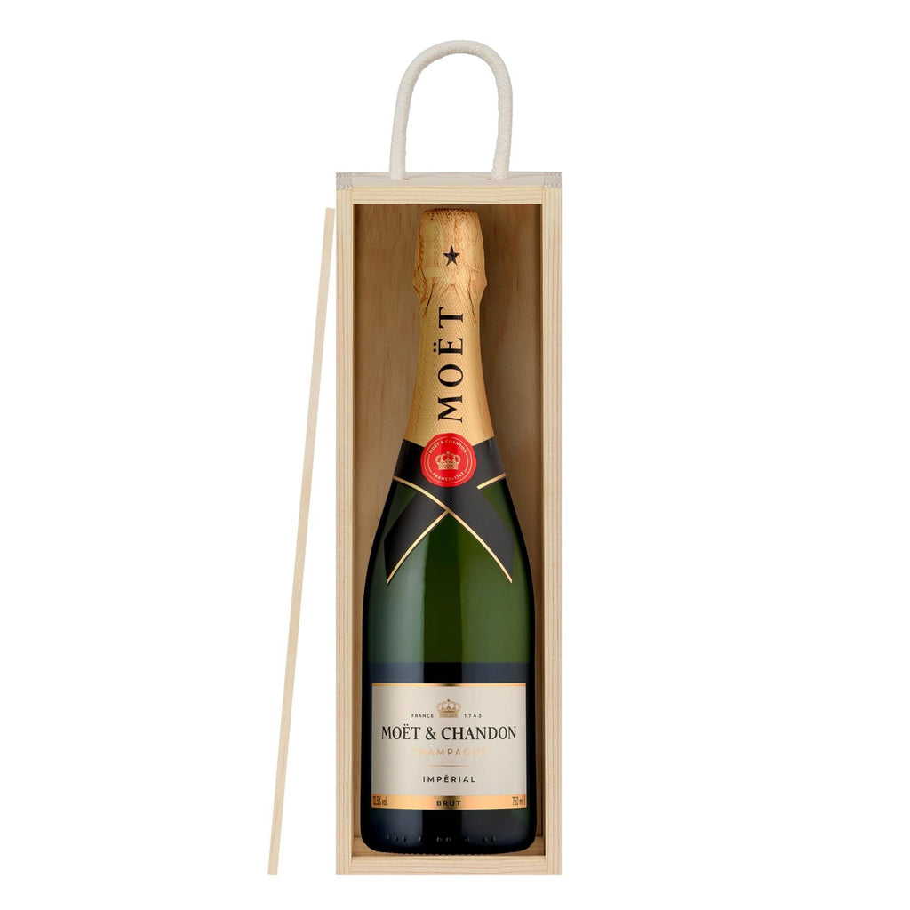 Single Bottle Wooden Champagne Wine Box