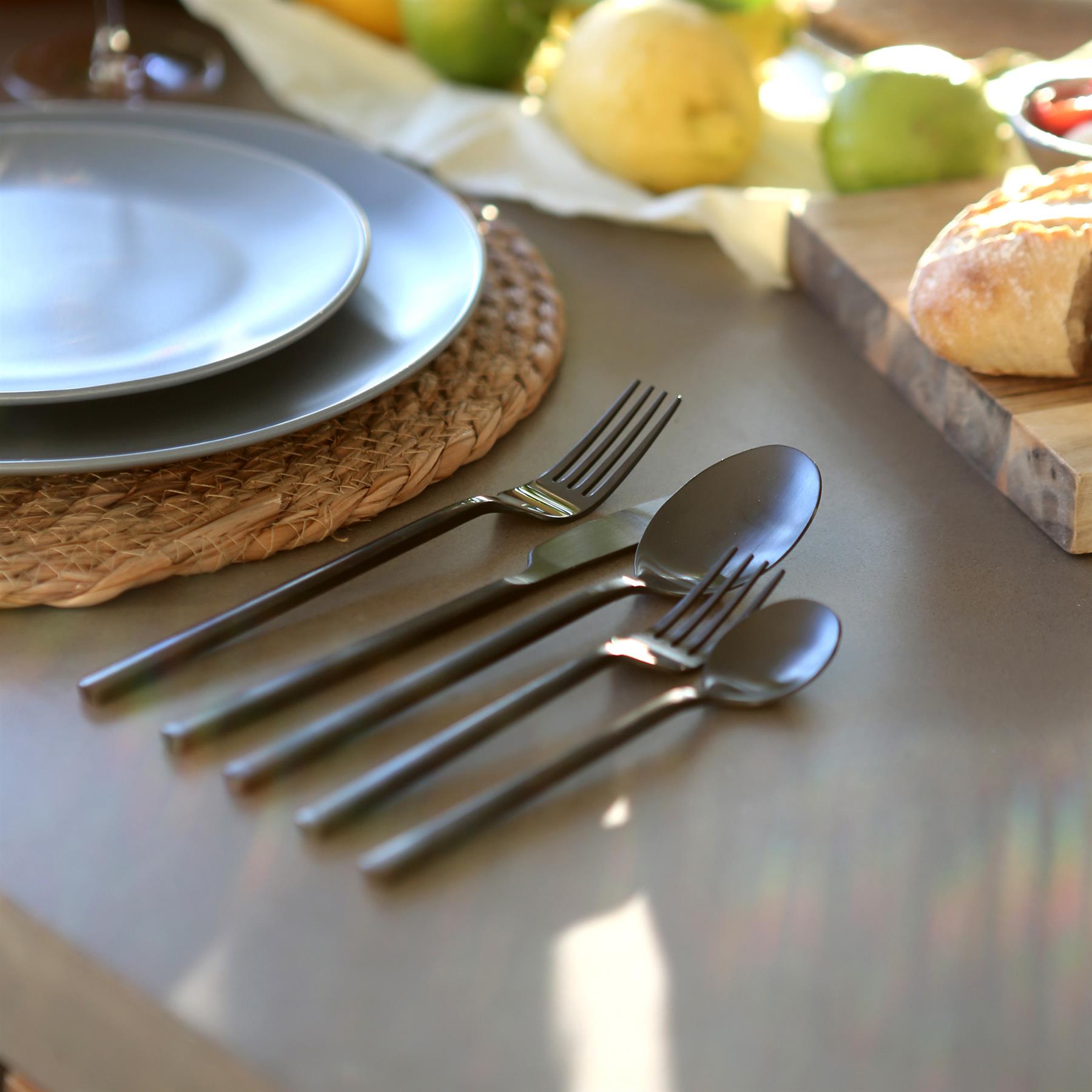 Stainless Steel Dessert Spoons - 20cm - Pack of Four