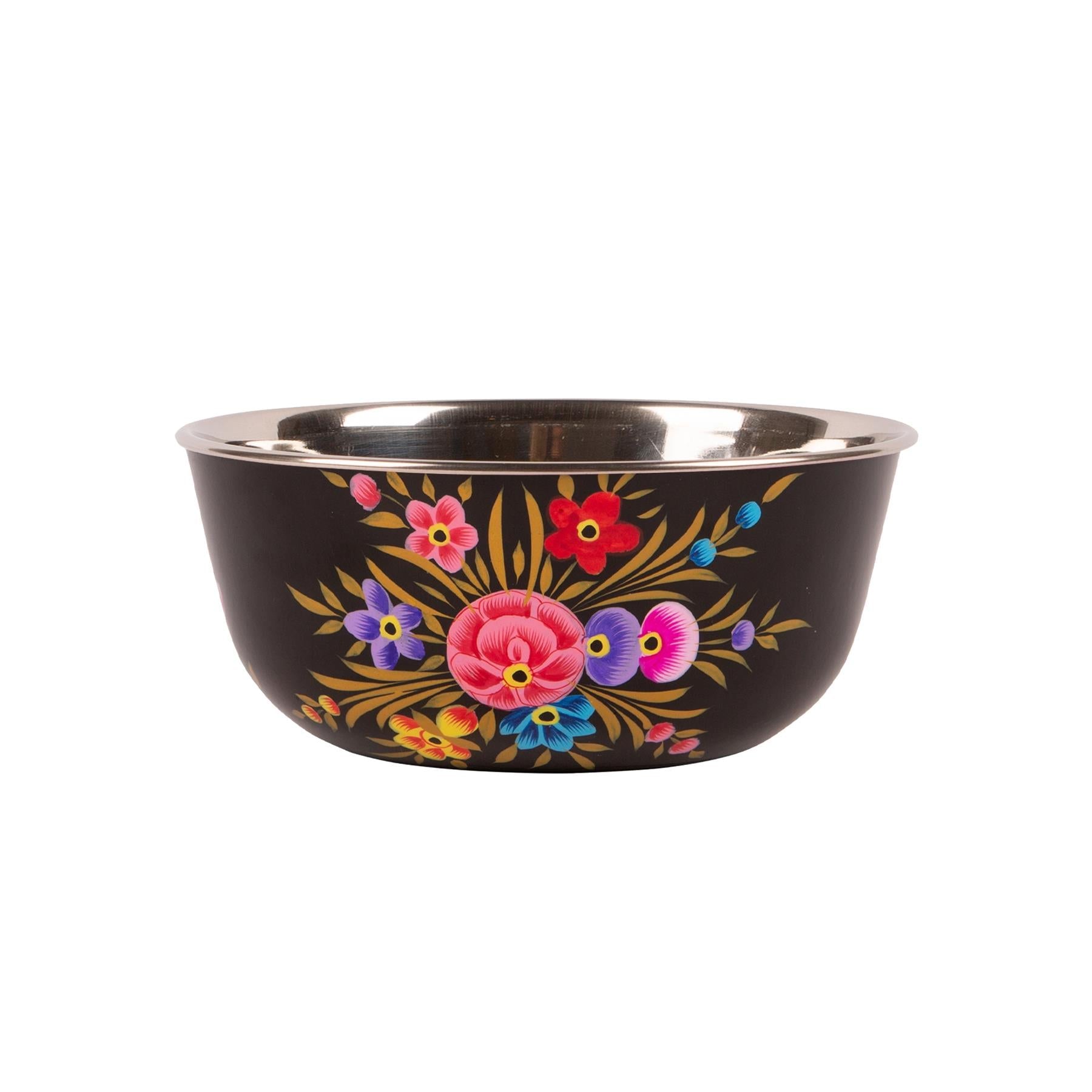 Pansy Hand-Painted Picnic Cereal Bowls - 16.5cm - Pack of Six