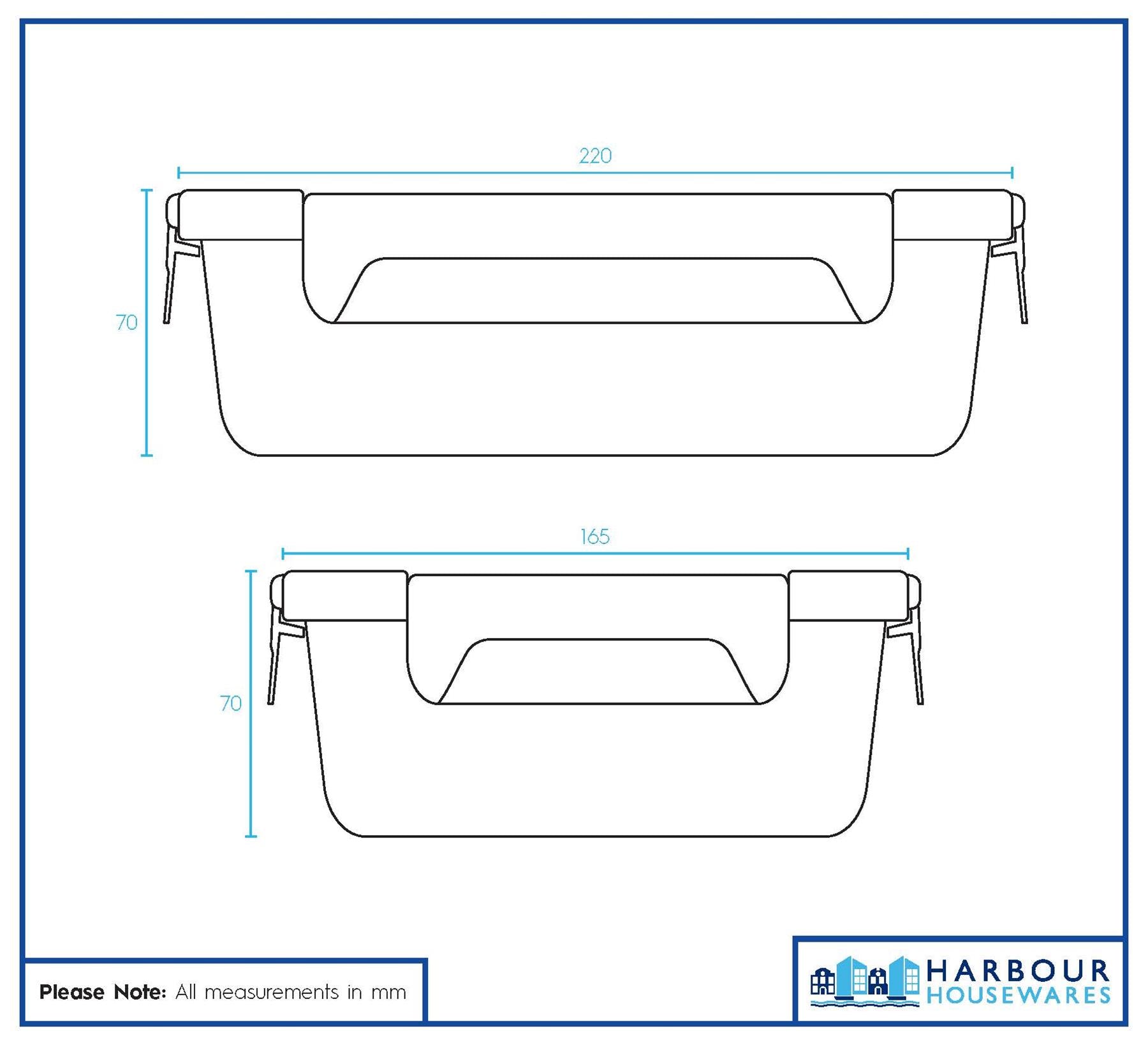 Glass Food Storage Container with Lid
