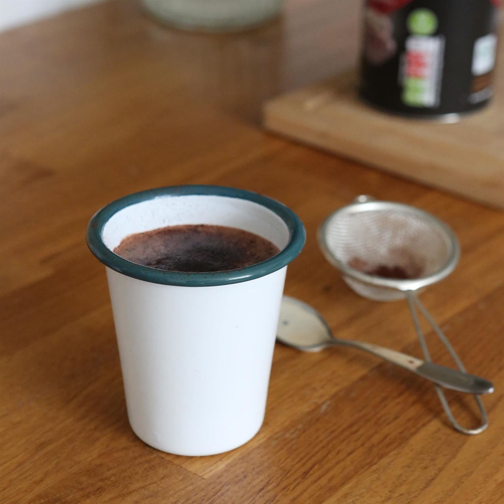 300ml White Enamel Tumblers - Pack of Six