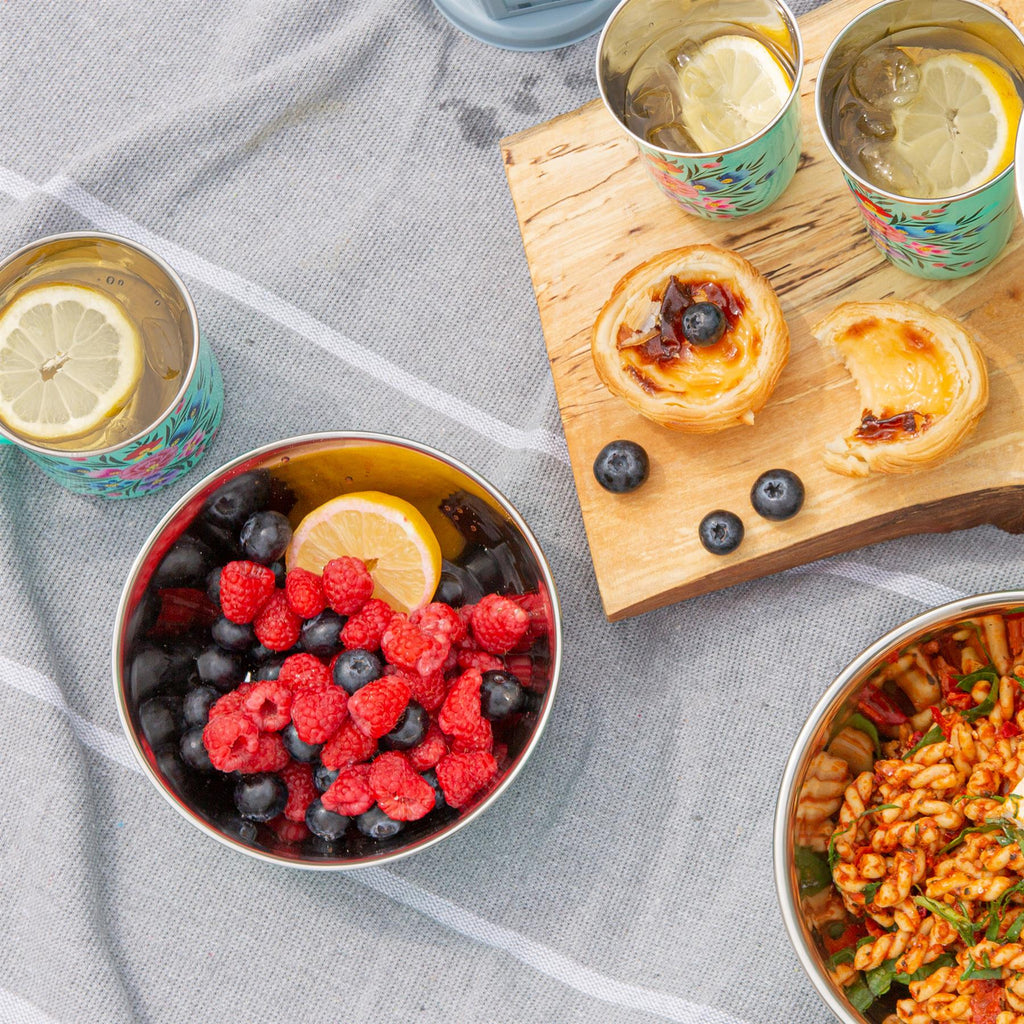 Pansy Hand-Painted Picnic Cereal Bowl - 16.5cm