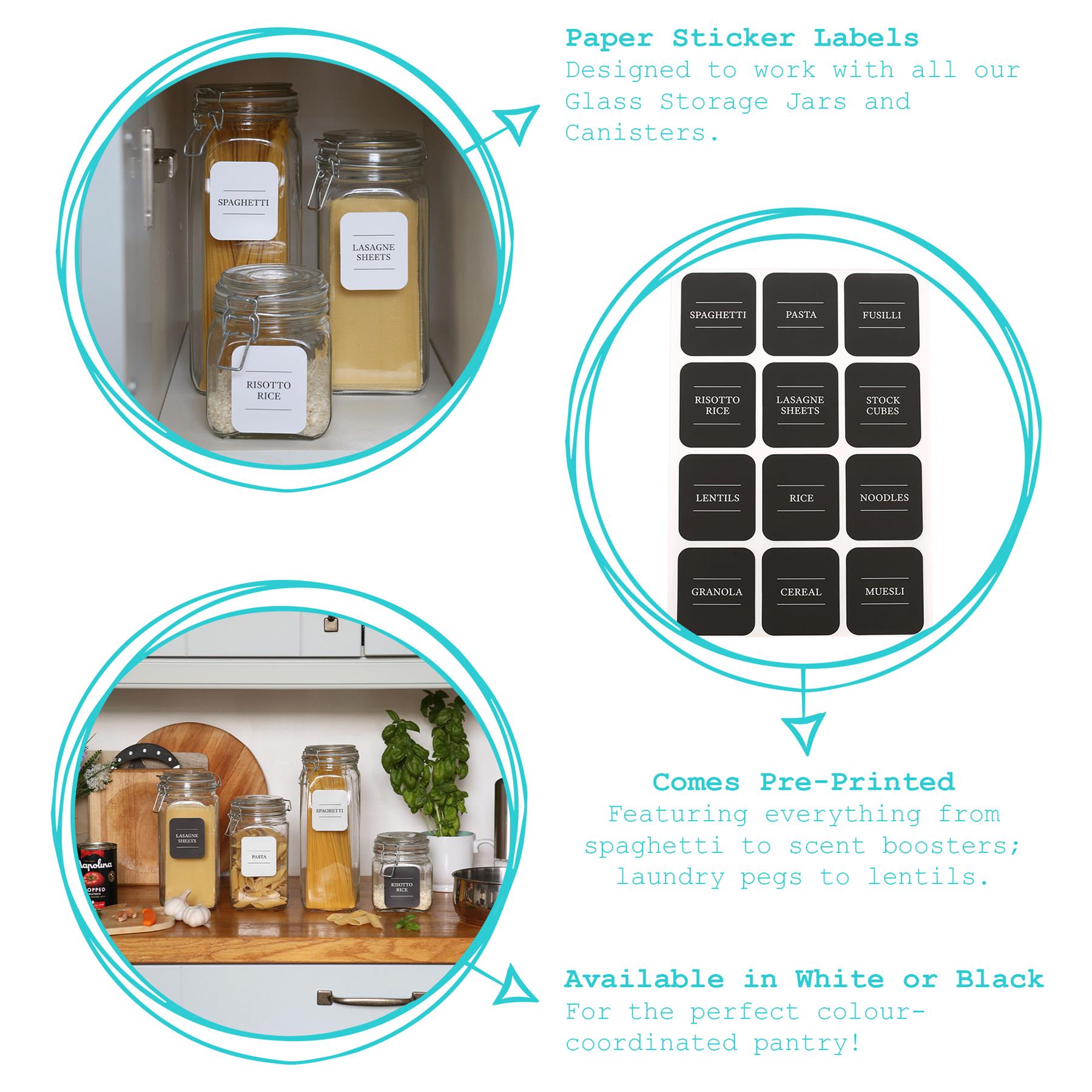 Storage Jar Labels - Pack of 36 Labels