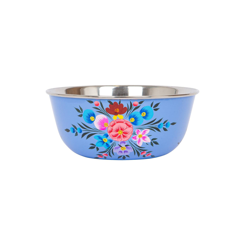 Pansy Hand-Painted Picnic Snack Bowls - 14.5cm - Pack of Six