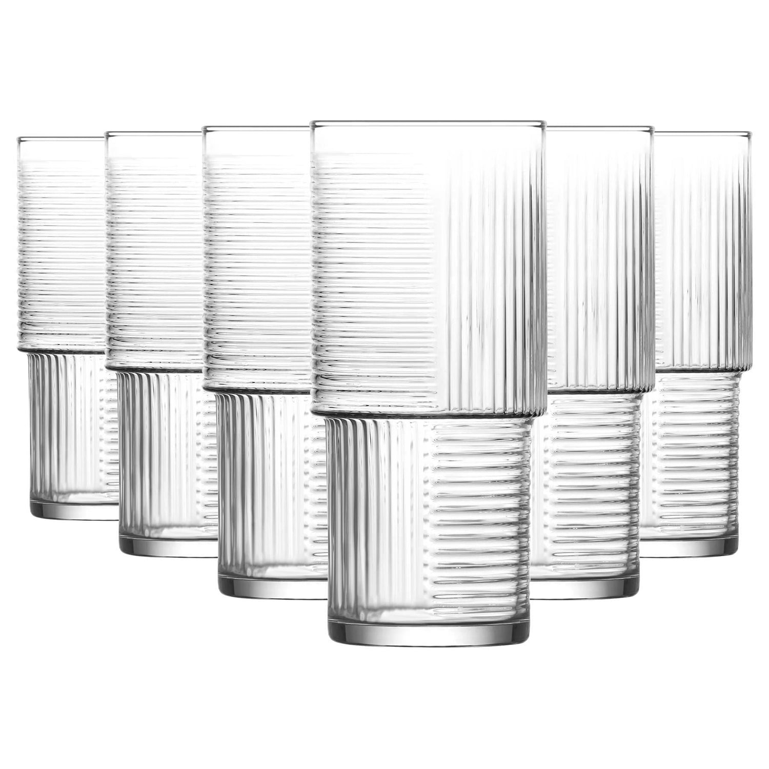 515ml Helen Stacking Highball Glasses - Pack of Six