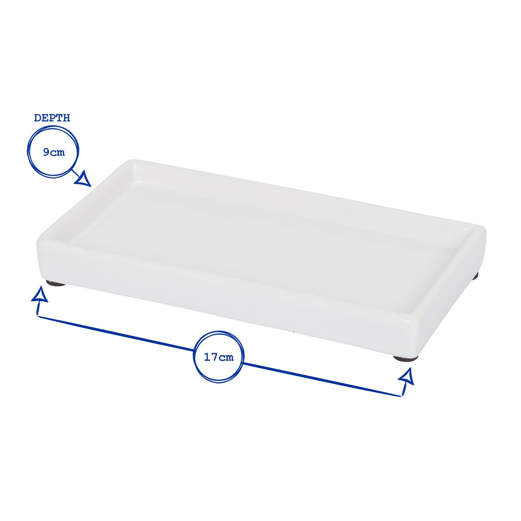 2pc Glass Hand & Dish Soap Dispenser Set with Ceramic Tray - 500ml