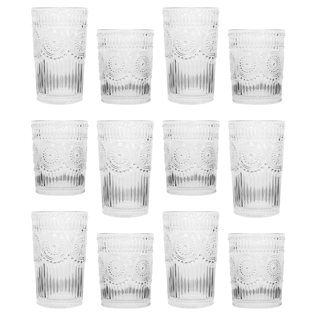 12pc Amore Glass Tumbler Set