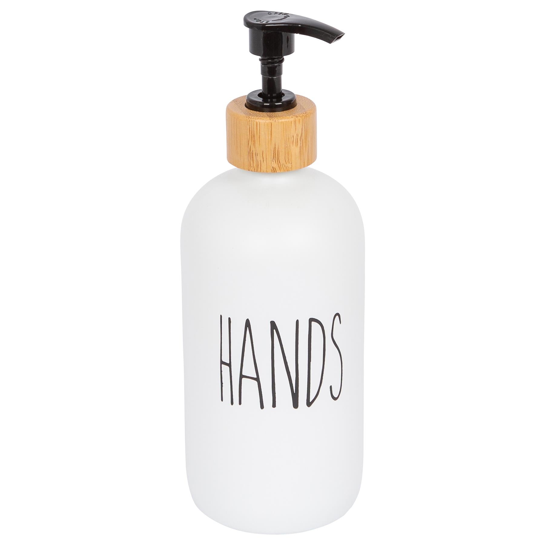 Glass Hand Soap Dispenser - 500ml - White