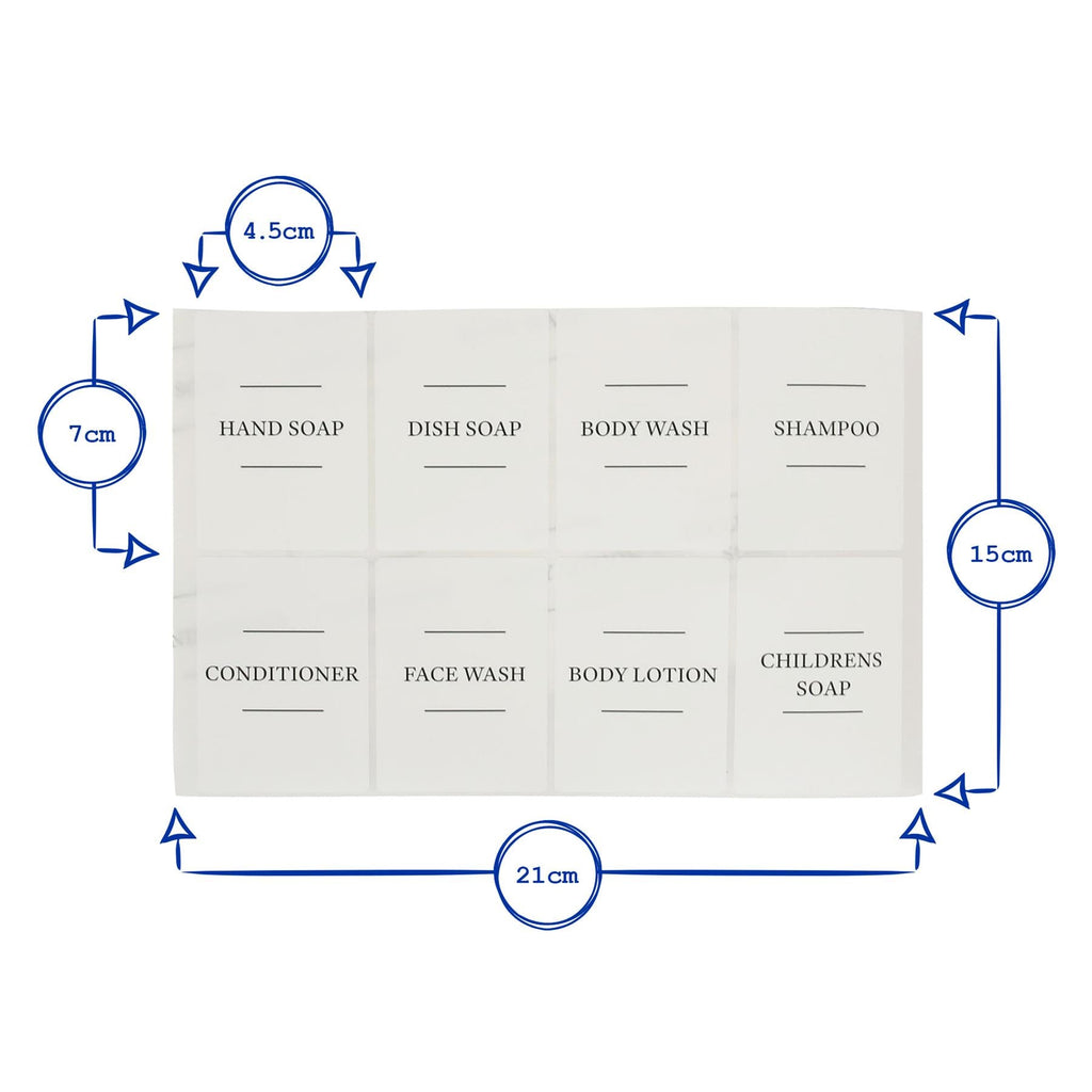 24pc Soap Dispenser Labels Set - Pack of 3
