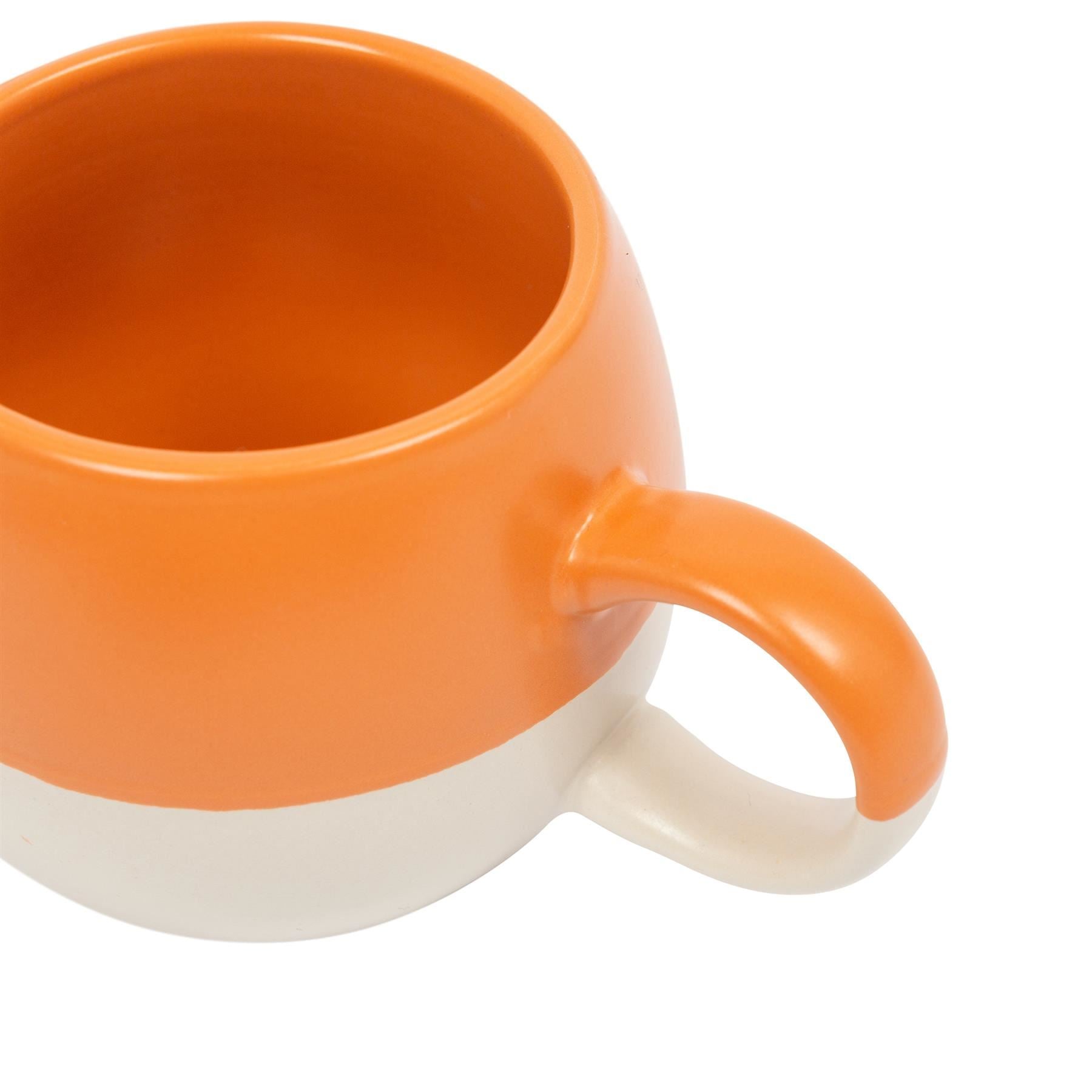 340ml Colour Block Sphere Stoneware Mug - Navy