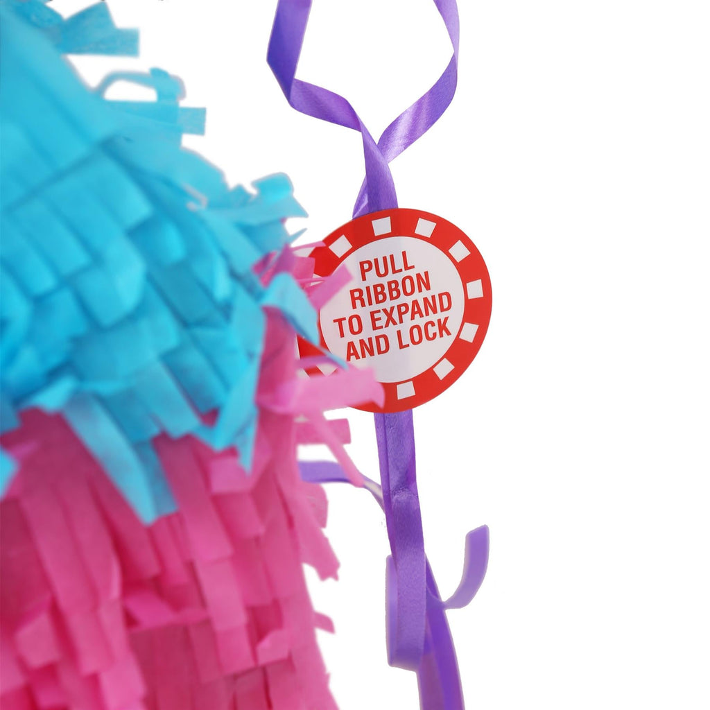 Number 0 Pop-Out Pinata with Stick & Blindfold - Multi Stick