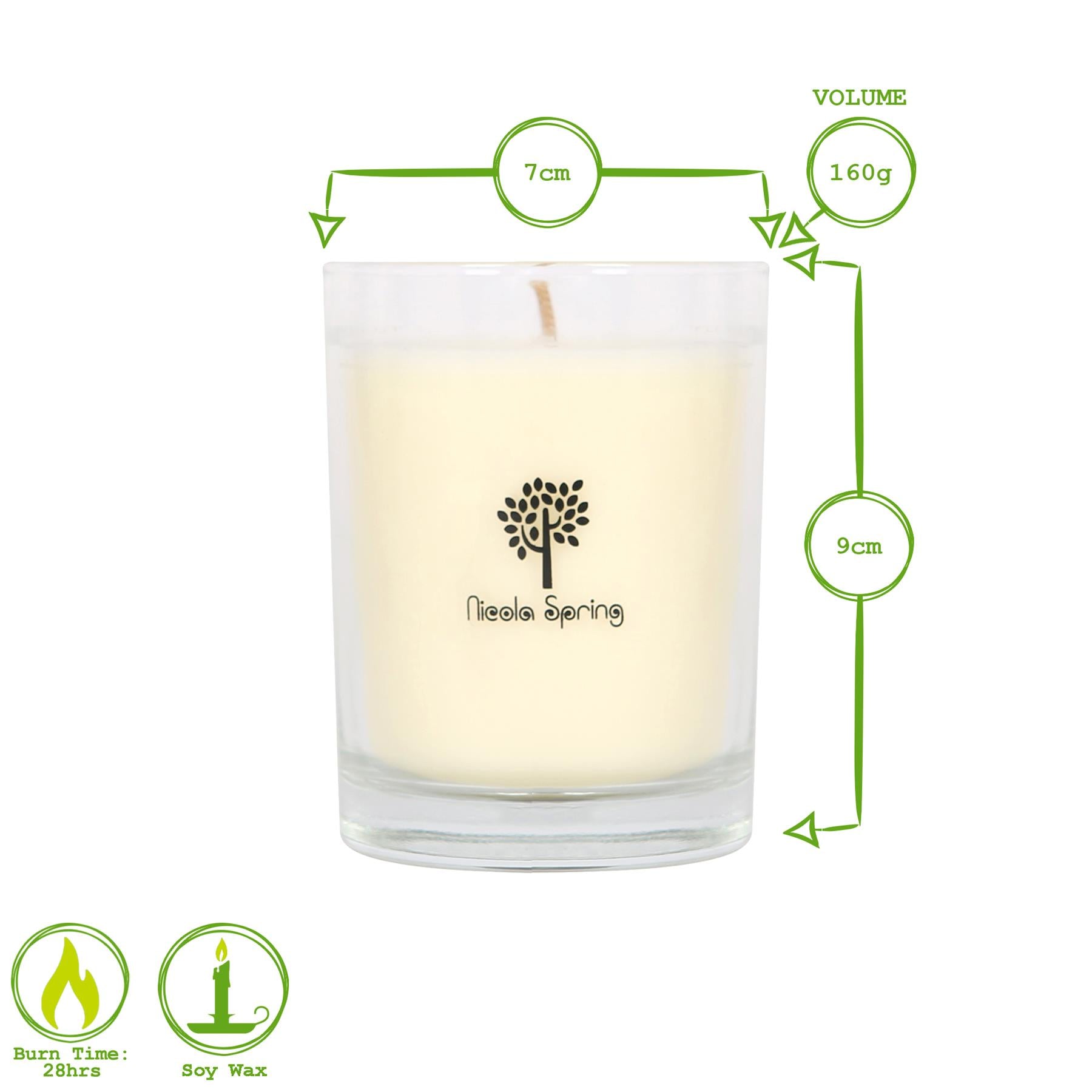 Soy Wax Scented Candle - 160g - Sage Retreat