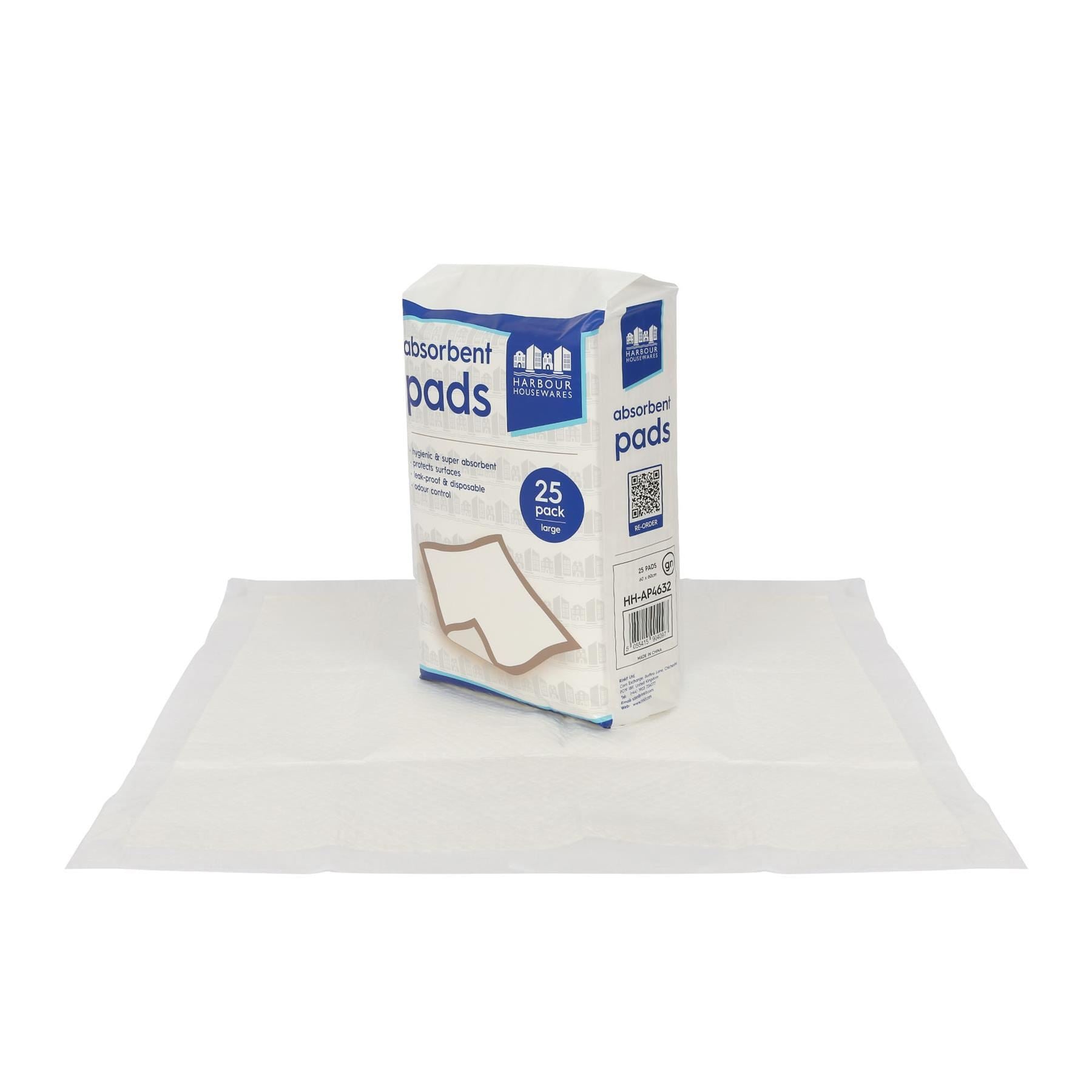 Disposable Incontinence Bed Pads - 60cm x 60cm - Pack of 25