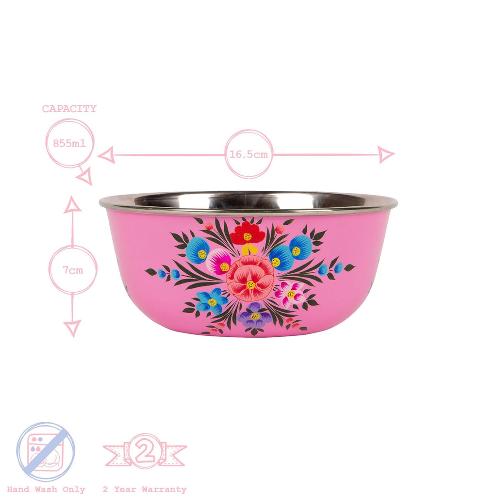 Pansy Hand-Painted Picnic Cereal Bowl - 16.5cm