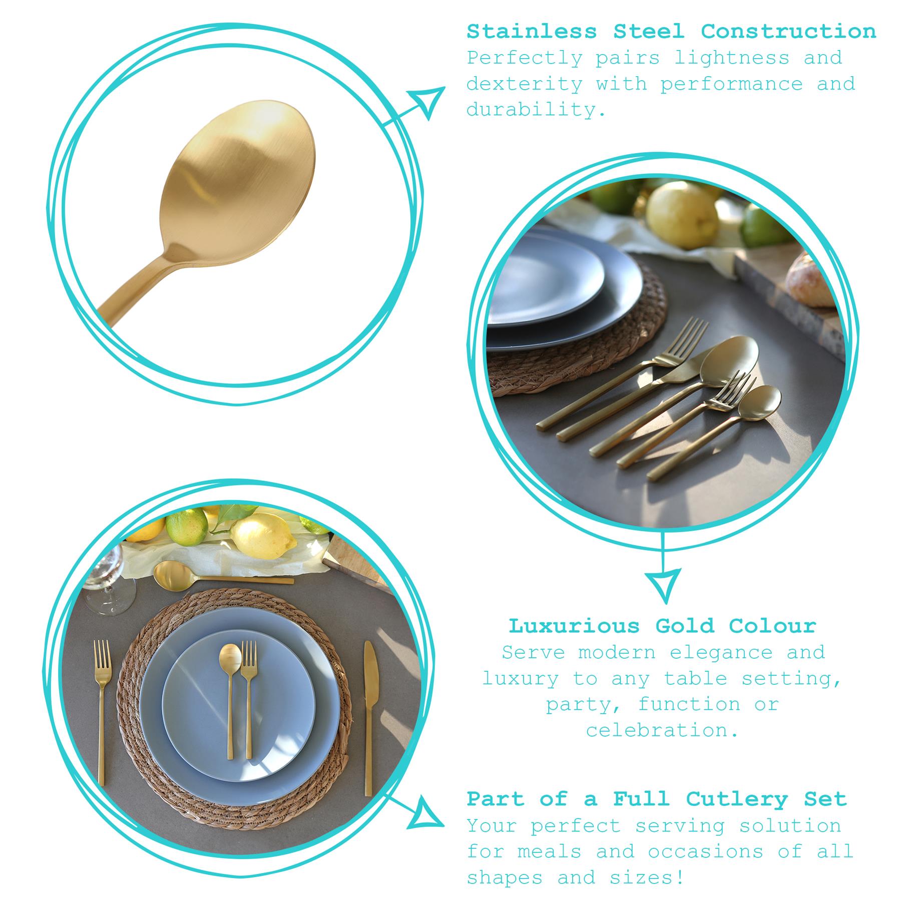 Stainless Steel Teaspoons - 14.5cm - Pack of Four