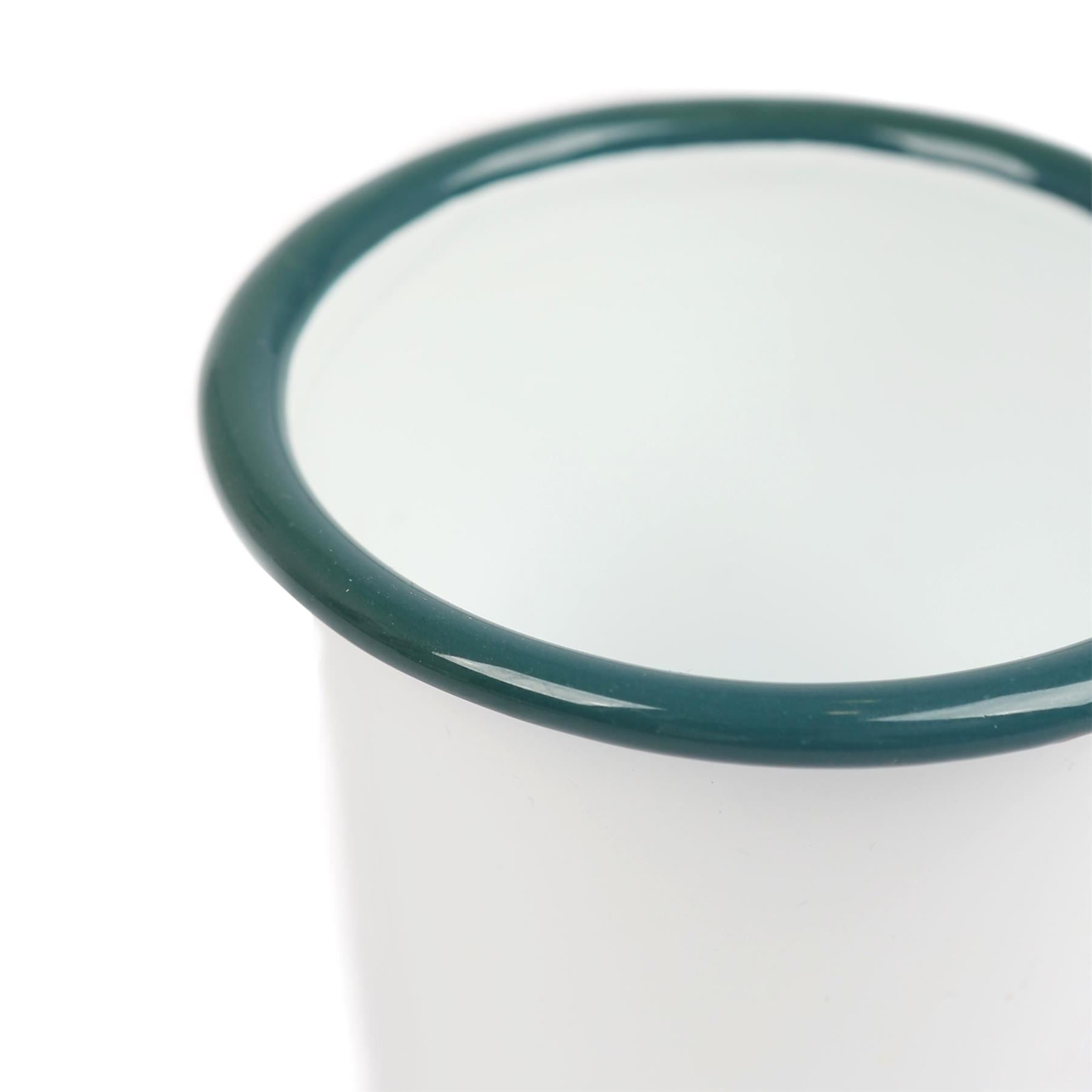 300ml White Enamel Tumblers - Pack of Six
