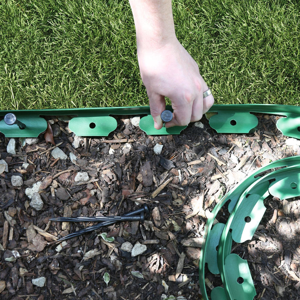 Flexible Plastic Lawn & Path Edging - 10m x 4cm