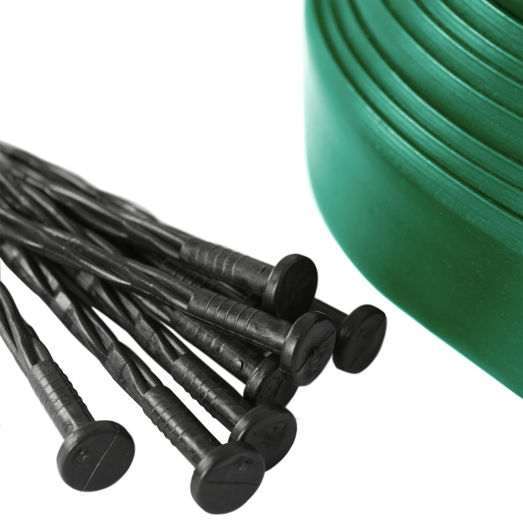 Flexible Plastic Lawn & Path Edging - 10m x 4cm