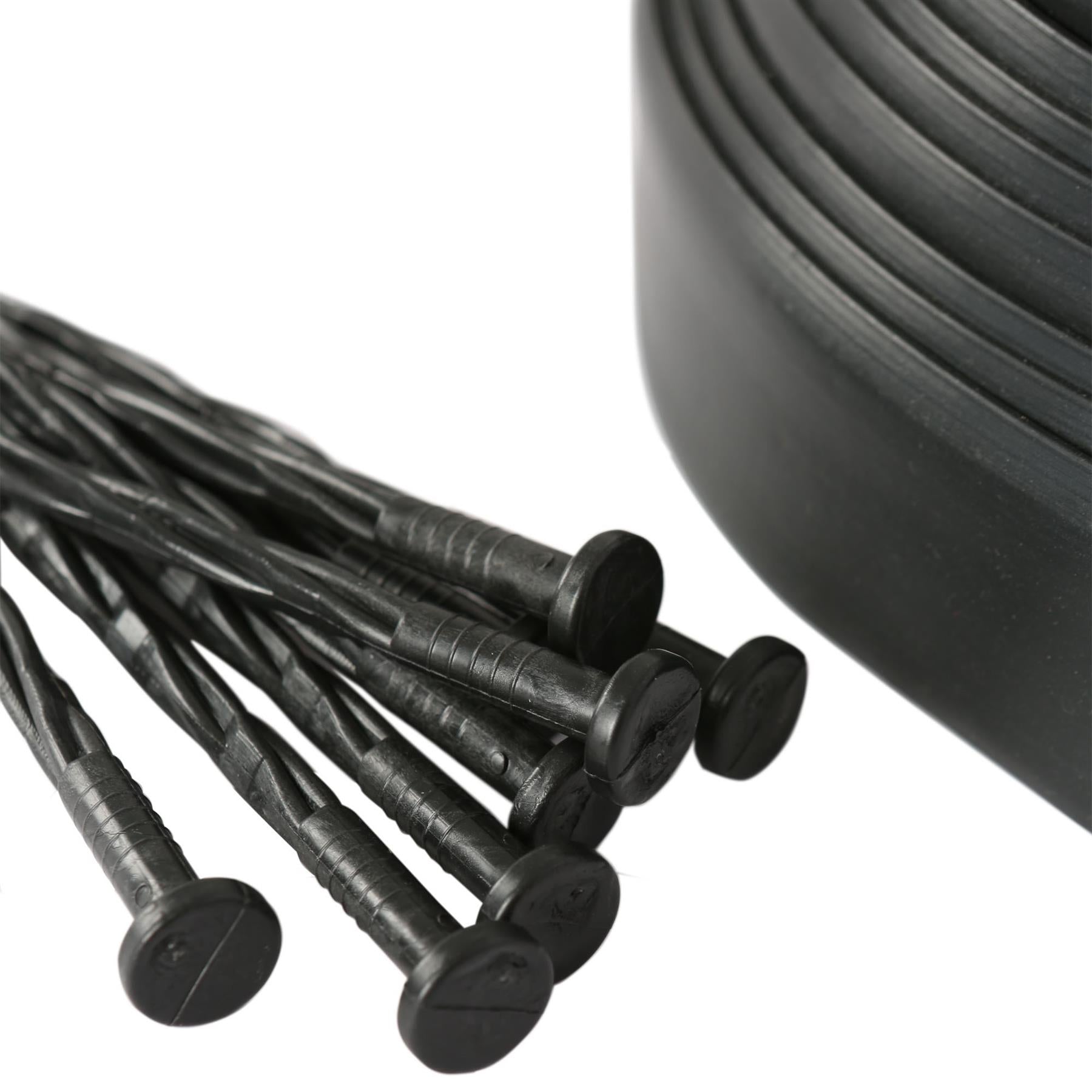 Flexible Plastic Lawn & Path Edging - 10m x 4cm