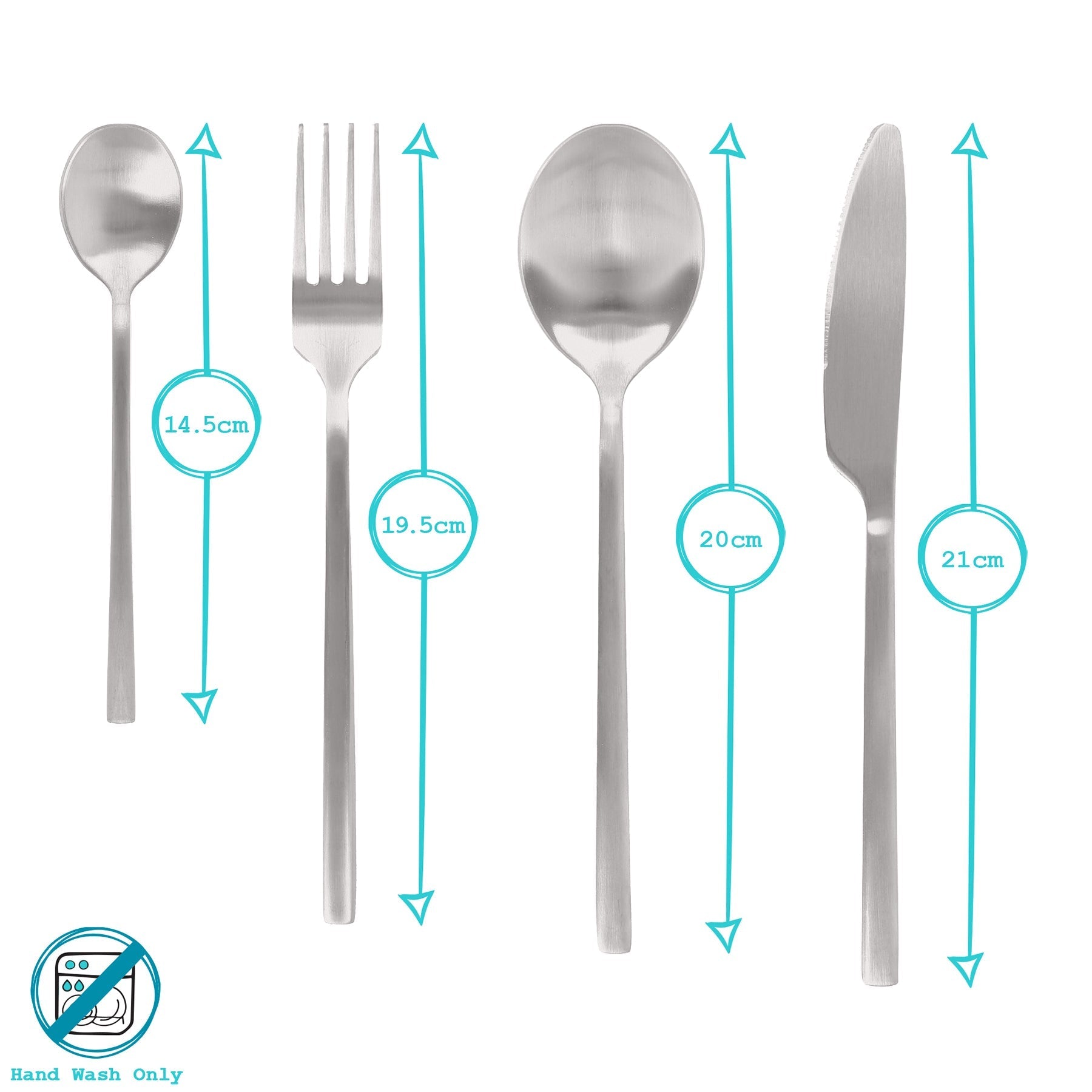 16pc Stainless Steel Cutlery Set