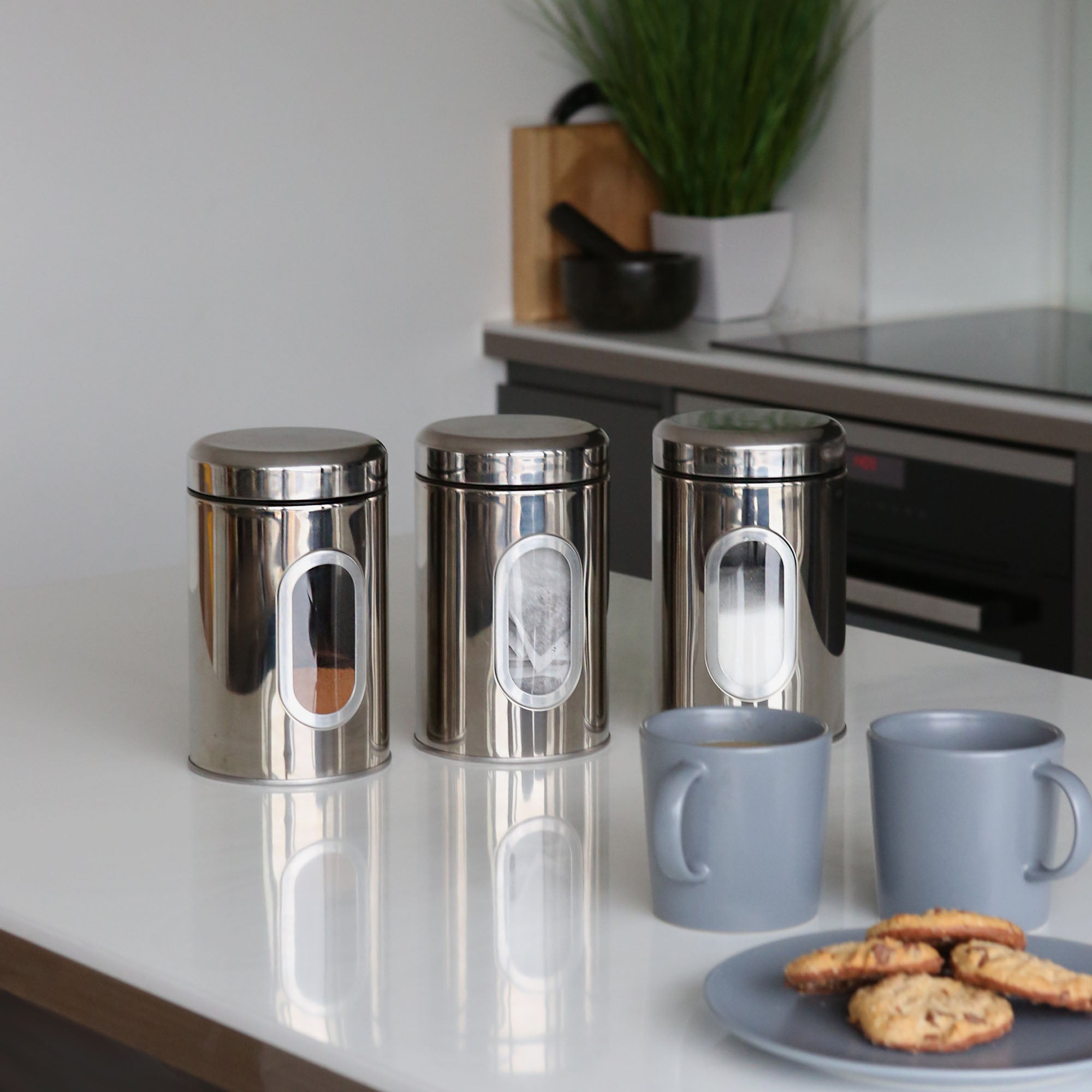 Stainless Steel Food Storage Container with Window