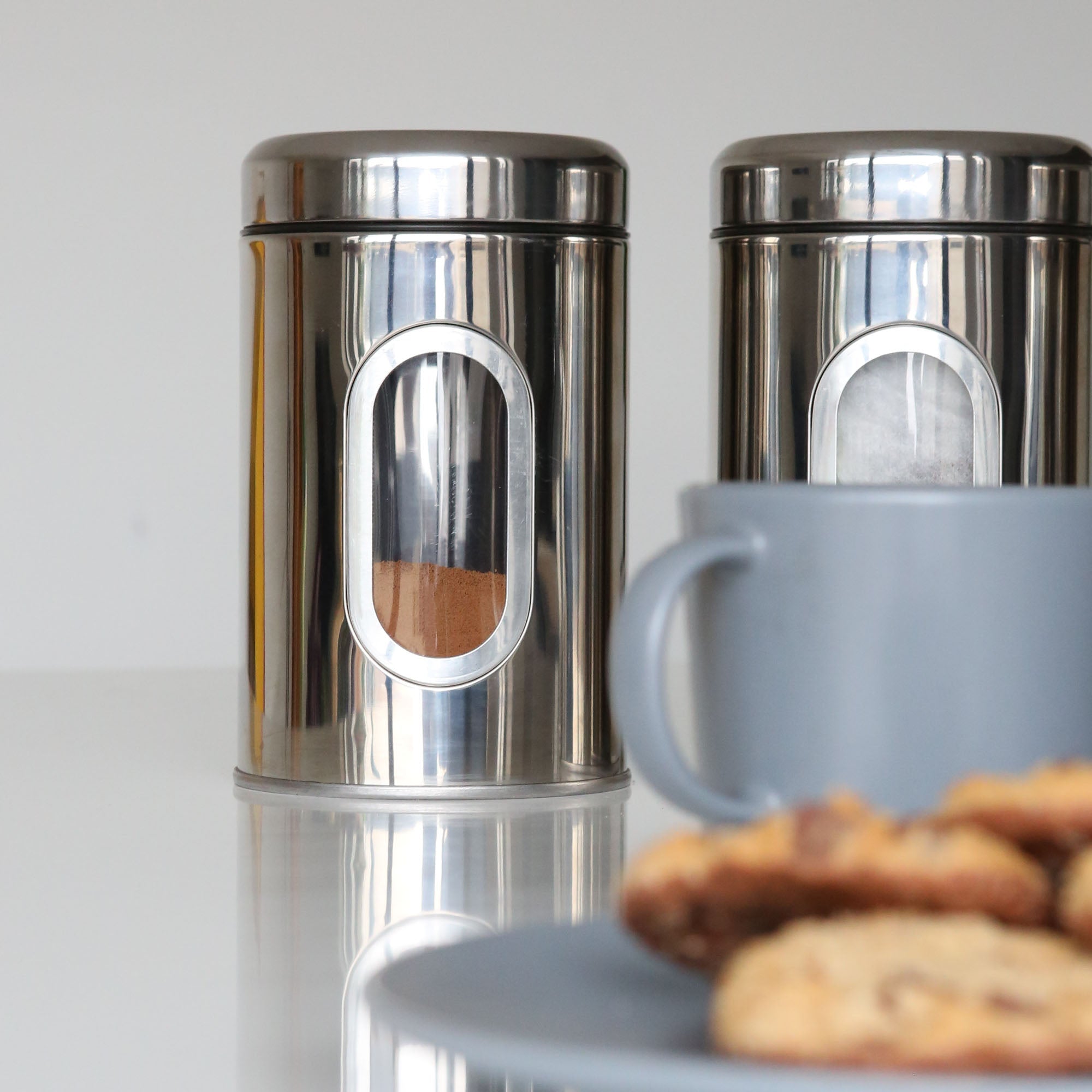 Stainless Steel Food Storage Container with Window