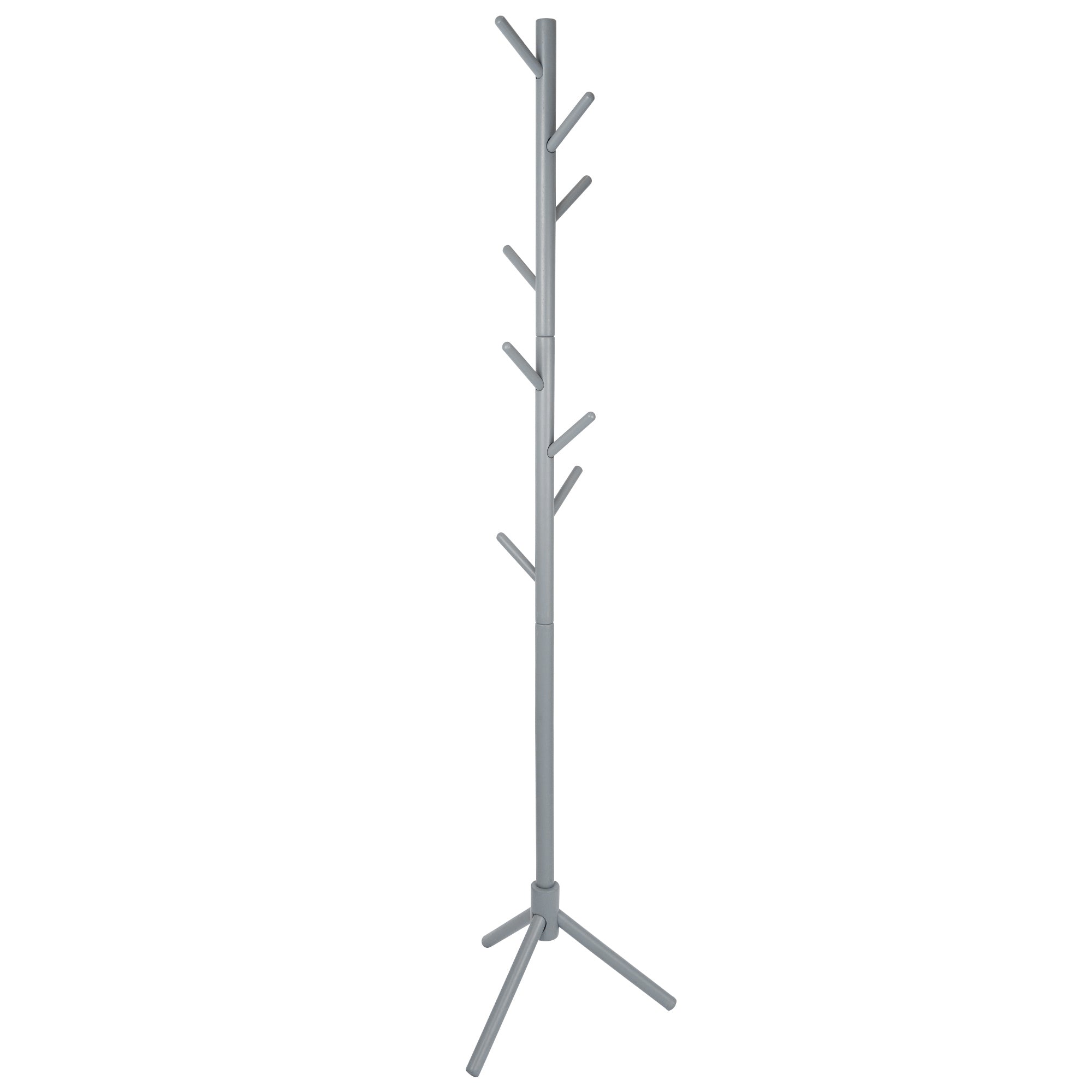Free-Standing Wooden Coat Rack - Gray