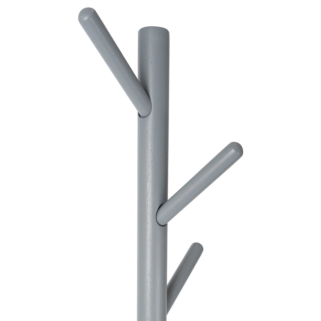 Free-Standing Wooden Coat Rack - Gray