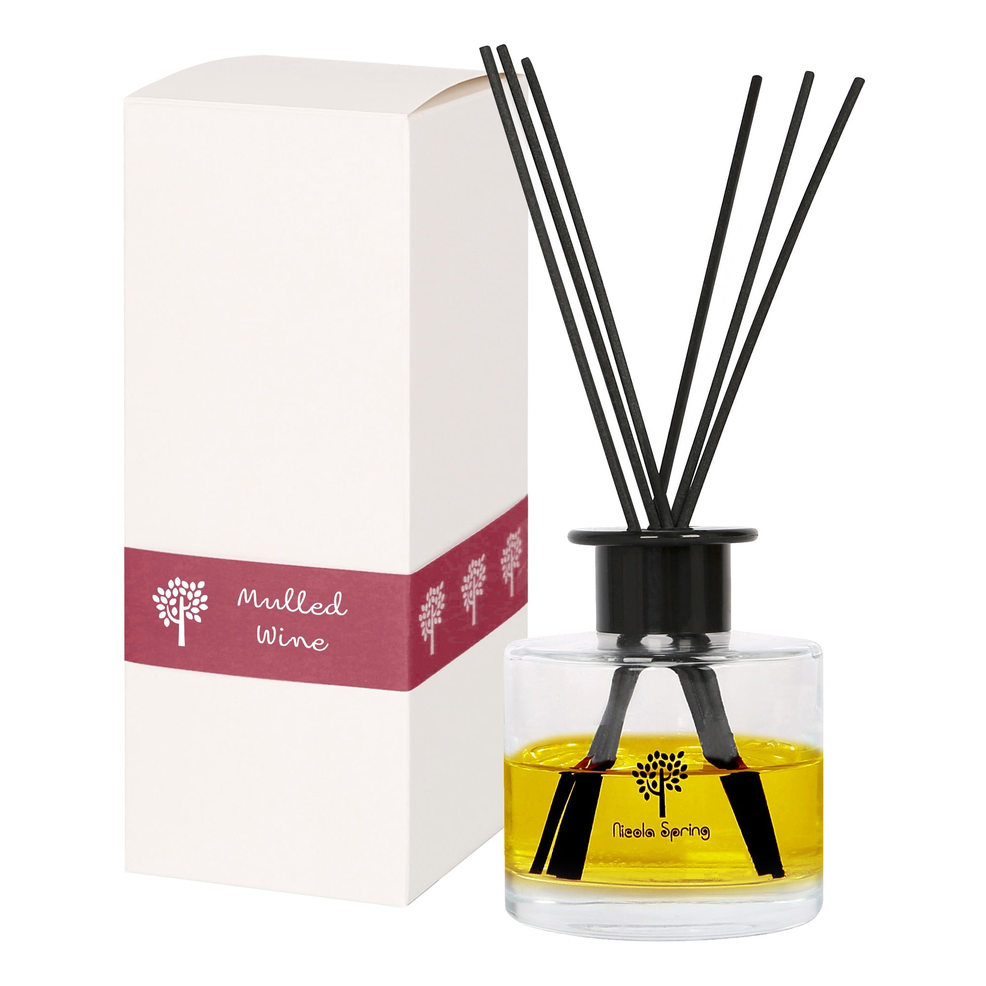 Glass Reed Diffuser - 200ml - Mulled Wine