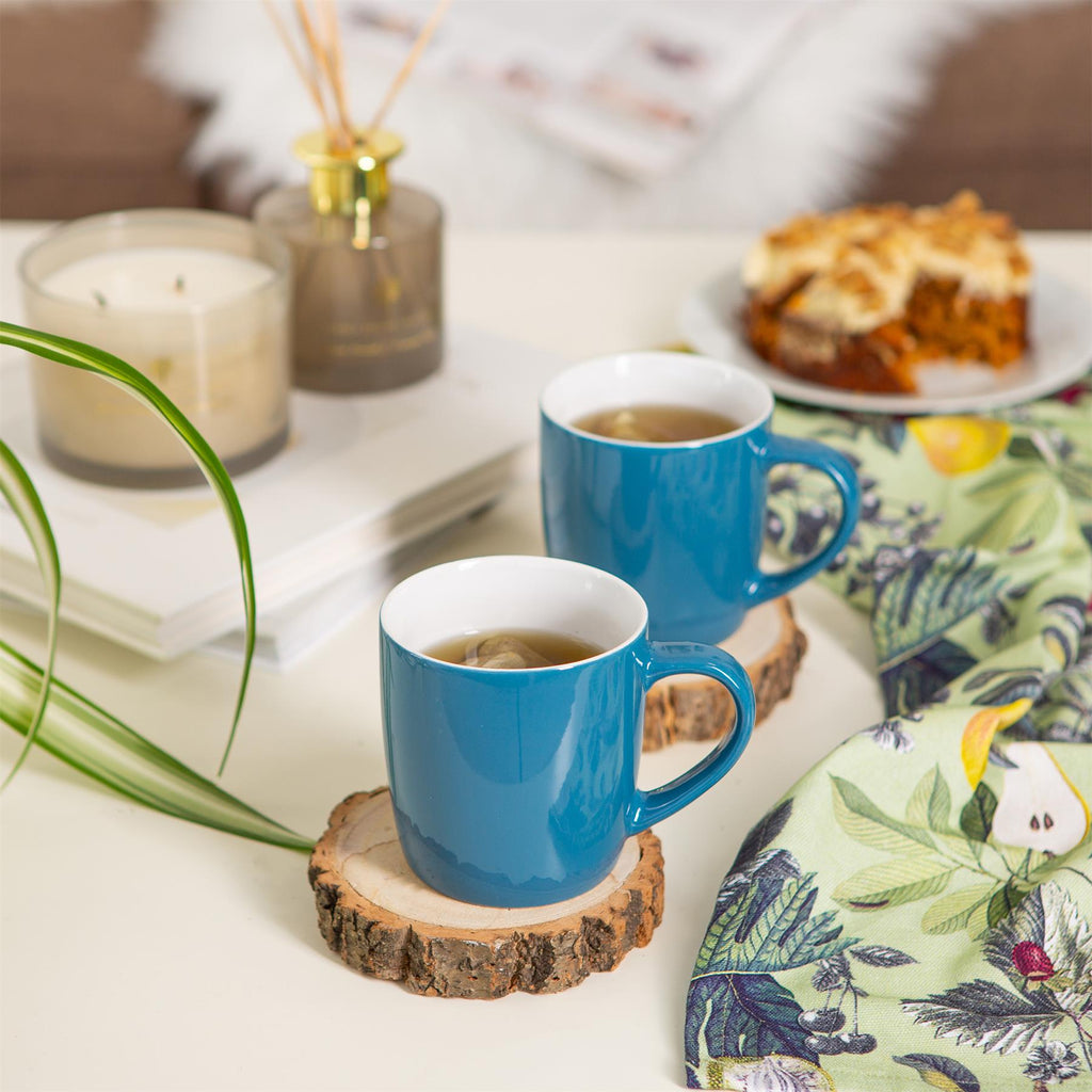 350ml Coloured Coffee Mugs - Pack of 4