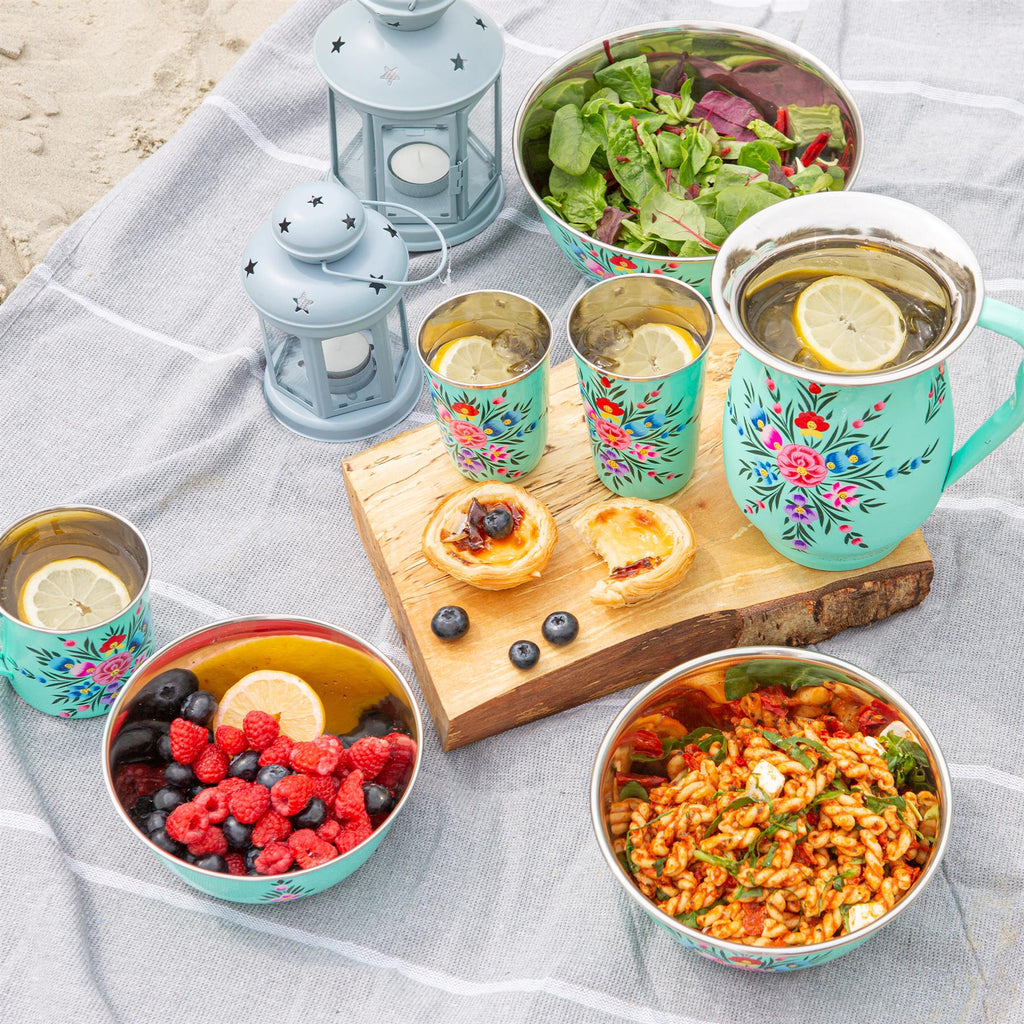 Pansy Hand-Painted Picnic Cereal Bowl - 16.5cm