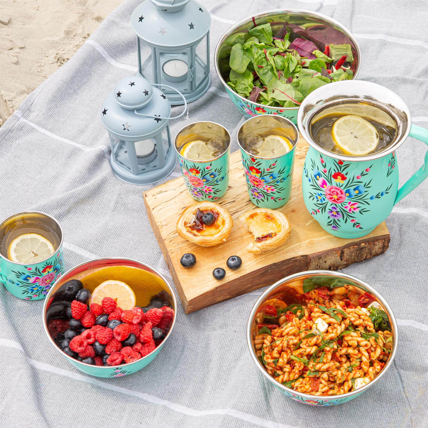 Pansy Hand-Painted Picnic Cereal Bowl - 16.5cm