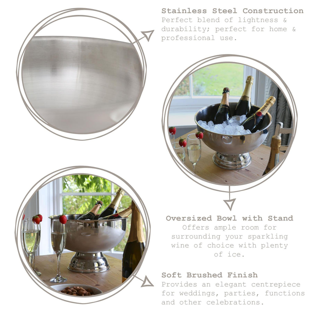 Stainless Steel Champagne Ice Bucket - 35cm