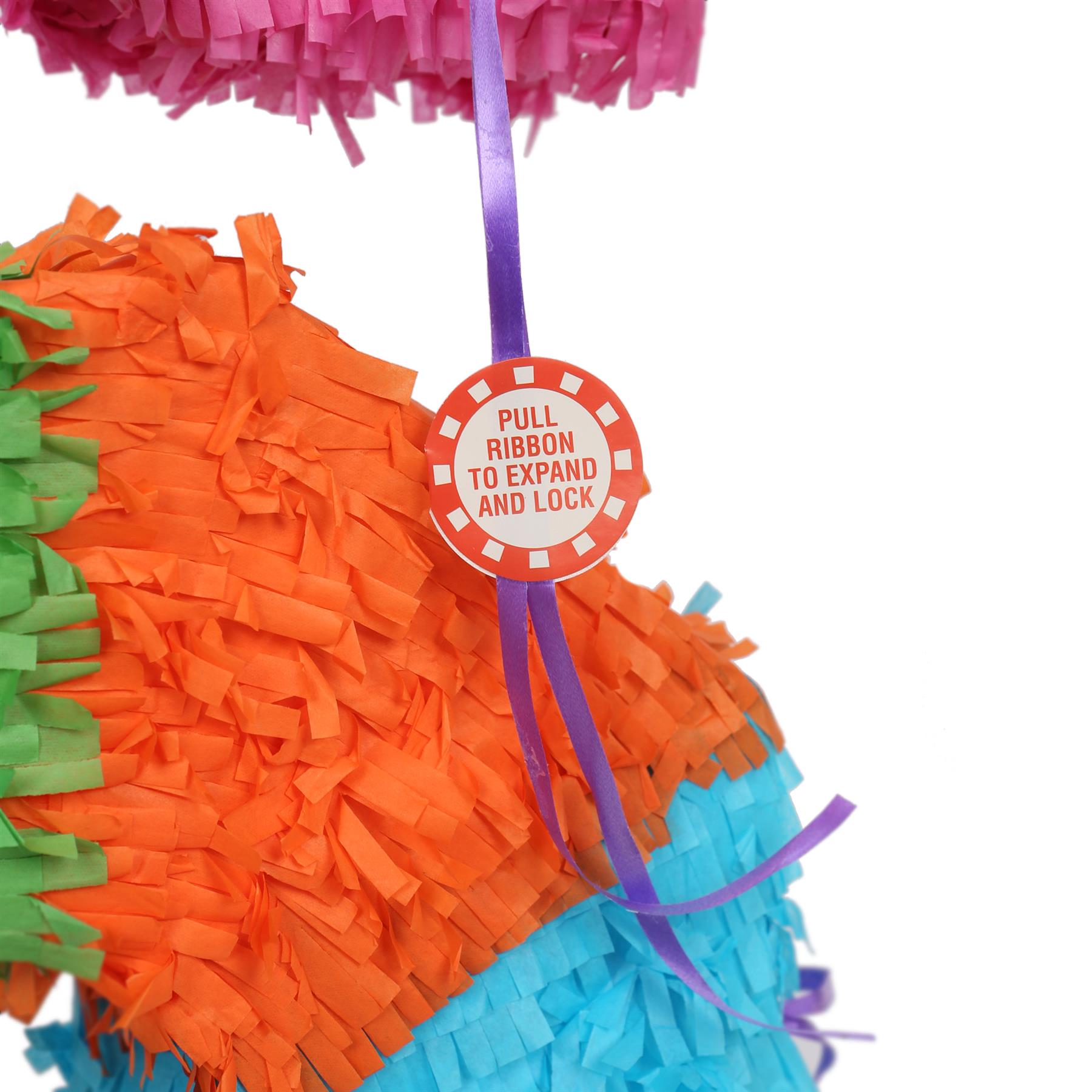 Number 6 Pop-Out Pinata with Stick & Blindfold - Multi Stick