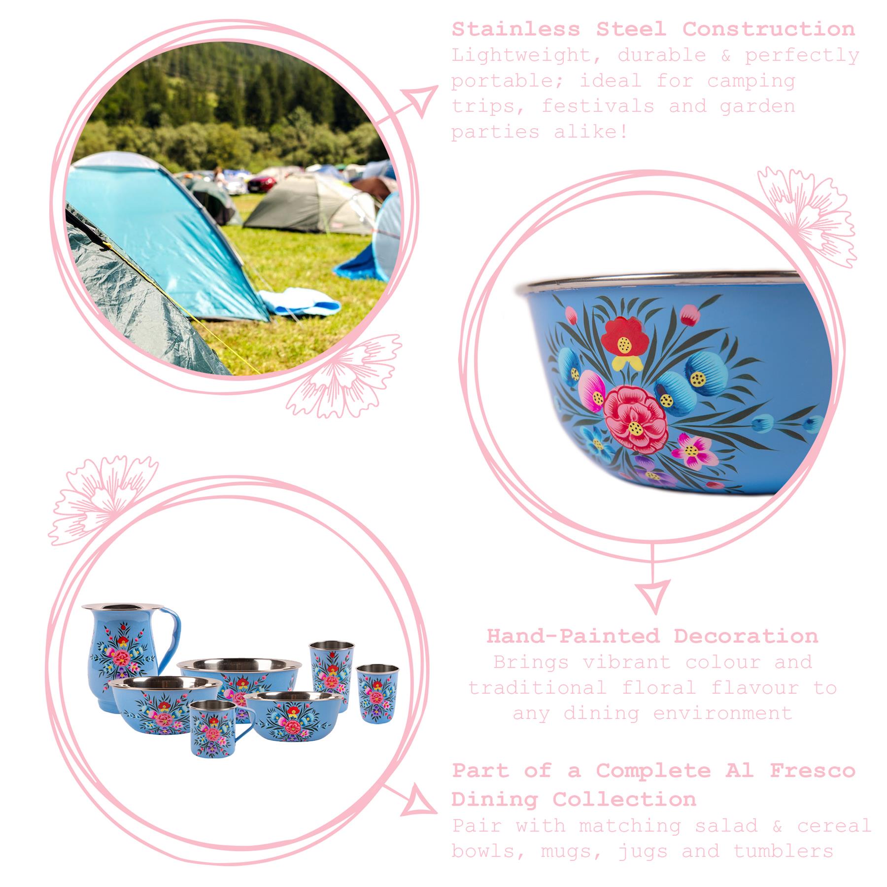 Pansy Hand-Painted Picnic Cereal Bowl - 16.5cm