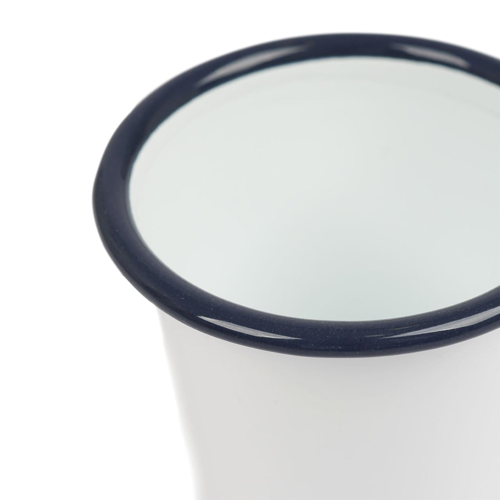 300ml White Enamel Tumblers - Pack of Six