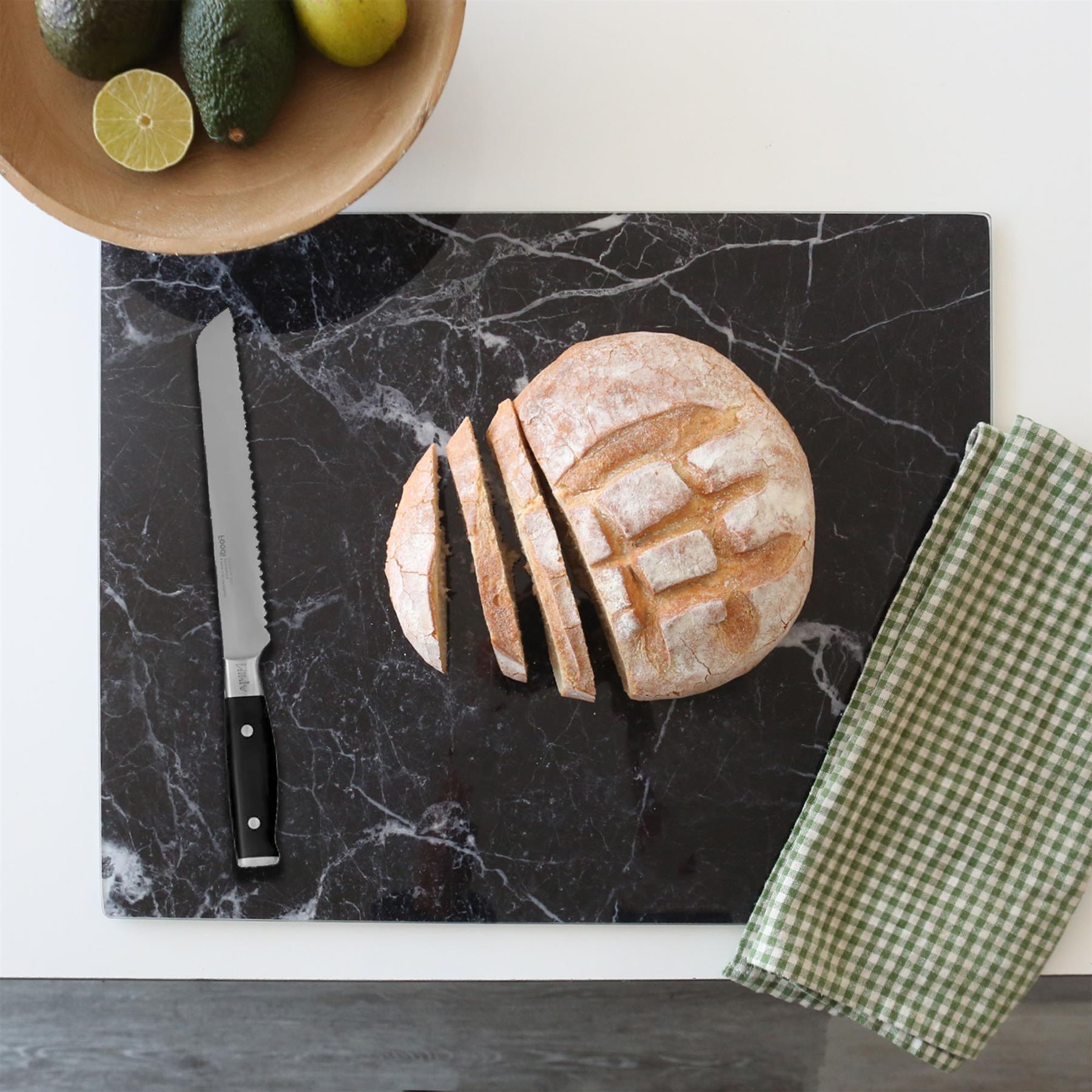 Rectangle Glass Chopping Board - 40cm x 30cm - Marble