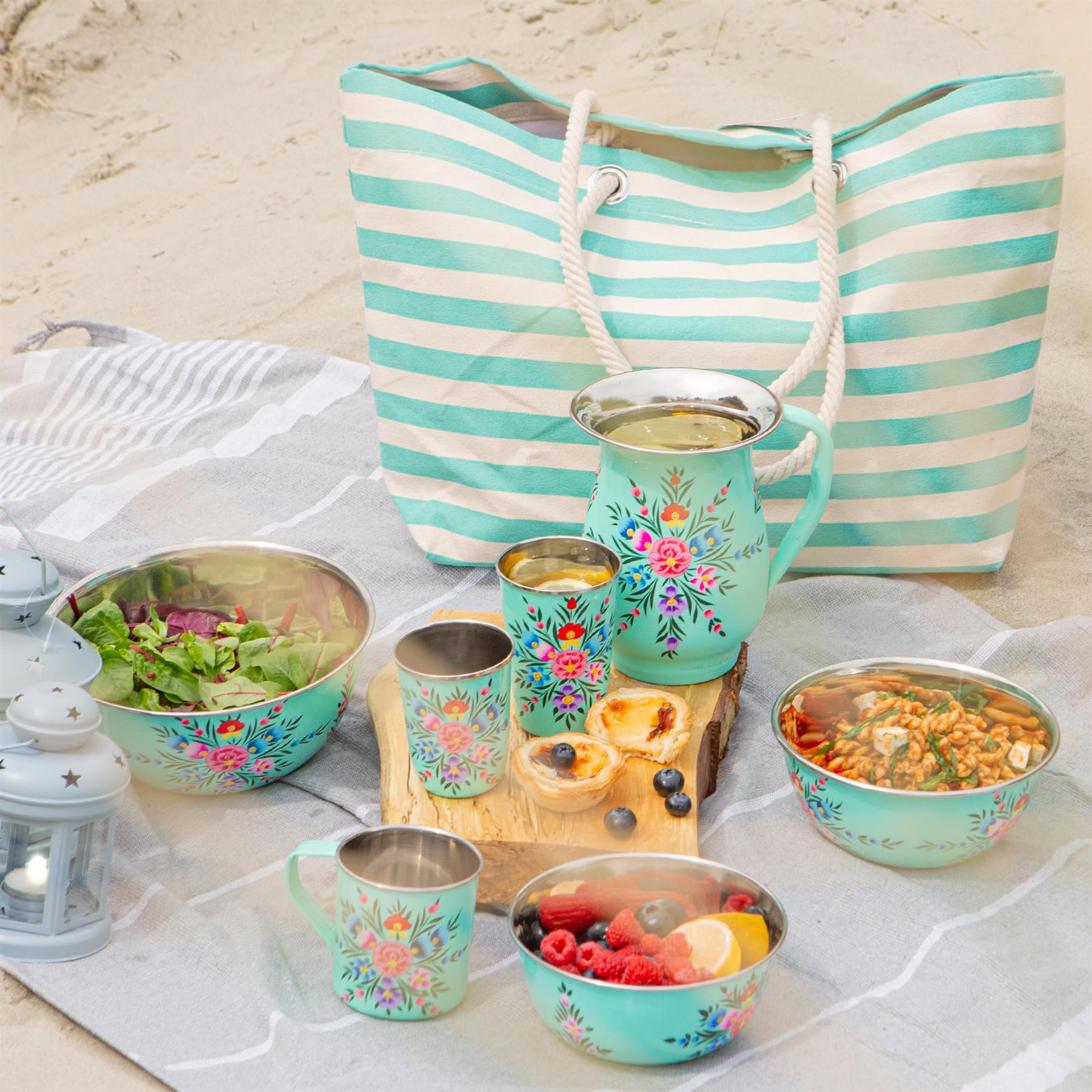 Pansy Hand-Painted Picnic Cereal Bowl - 16.5cm