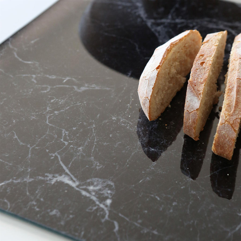 Rectangle Glass Chopping Board - 40cm x 30cm - Marble