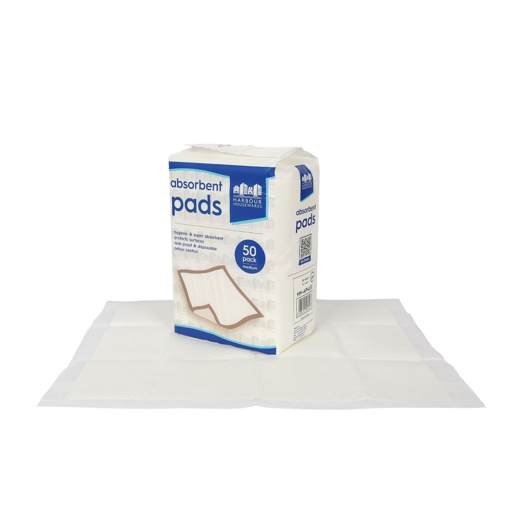 Disposable Incontinence Bed Pads - 45cm x 60cm - Pack of 50