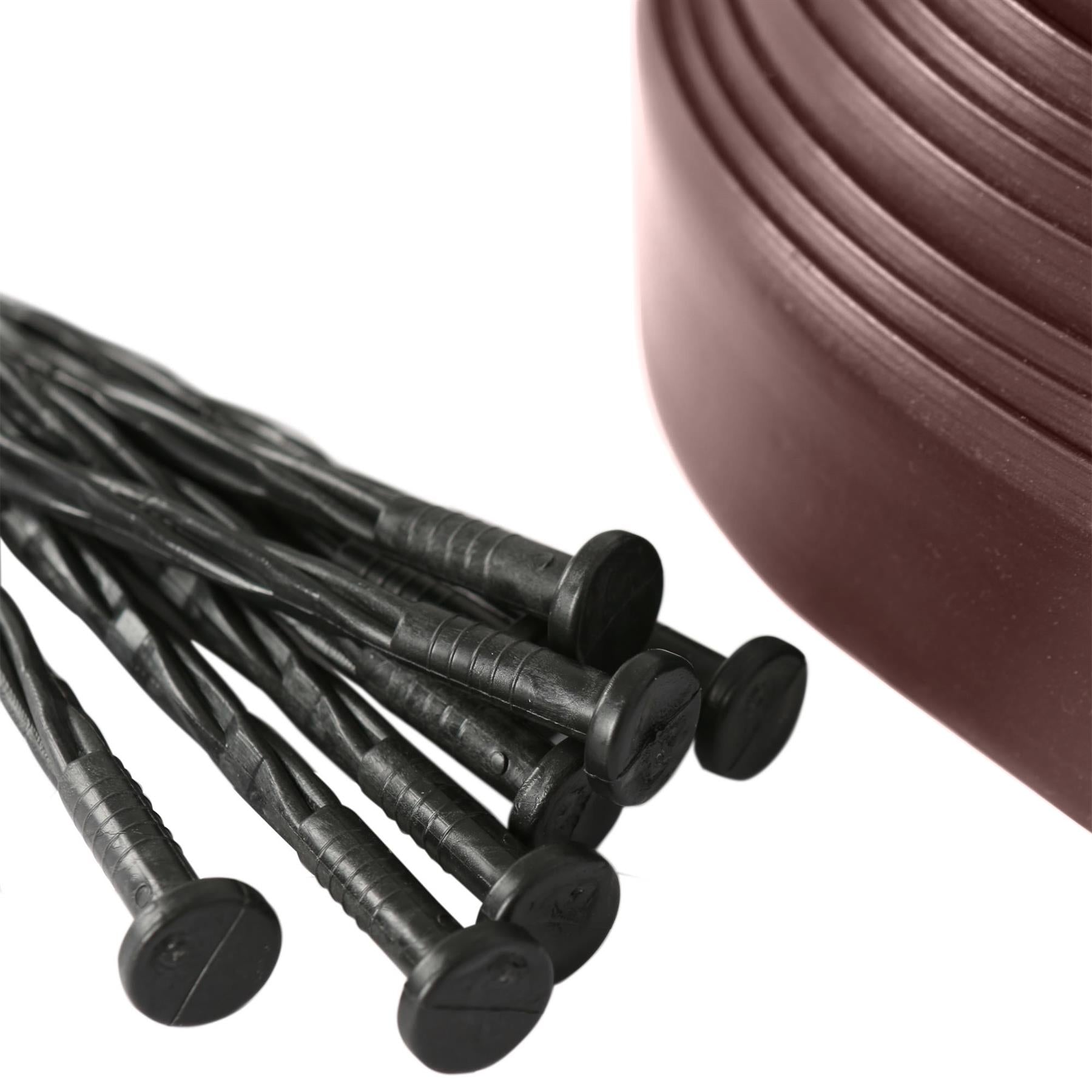 Flexible Plastic Lawn & Path Edging - 10m x 4cm