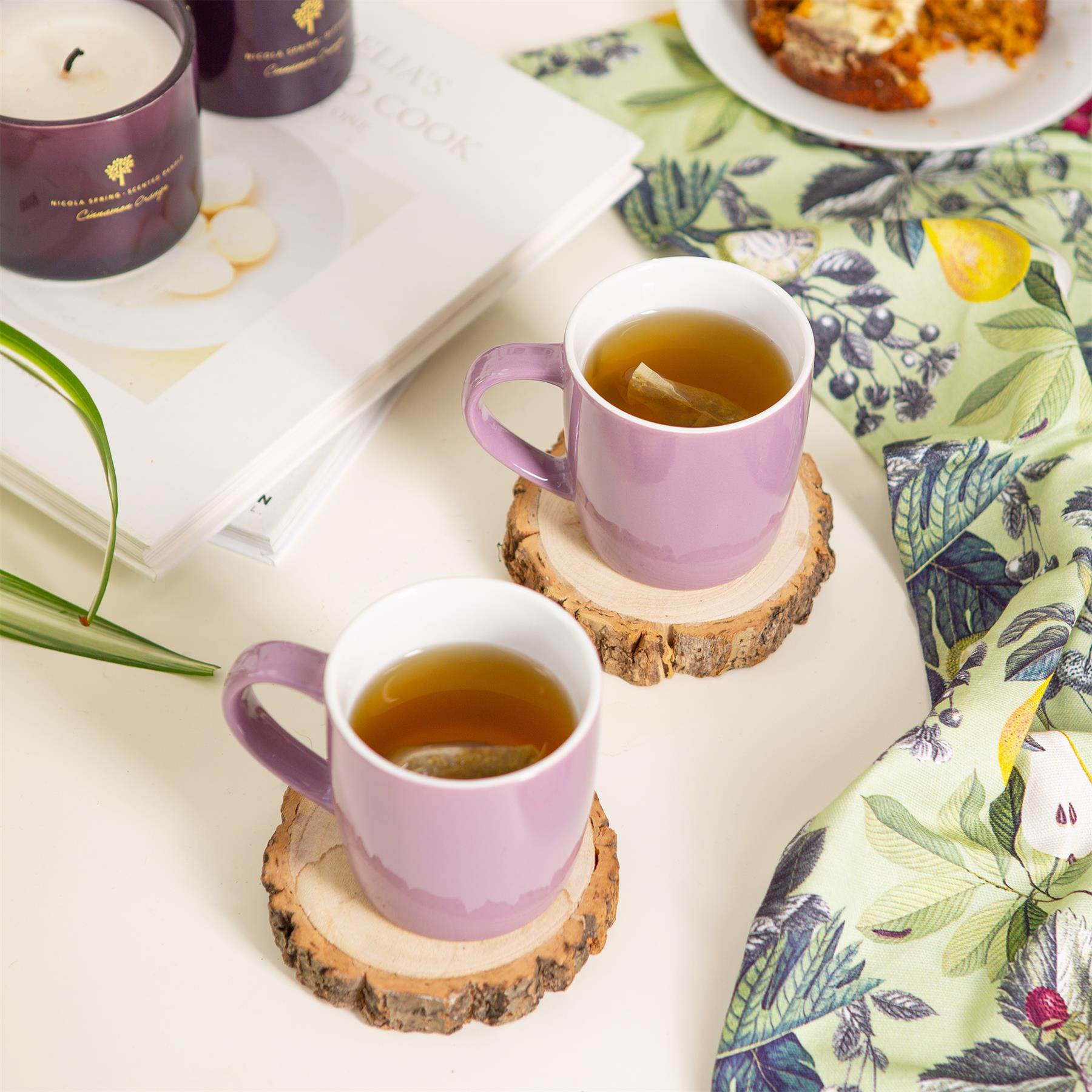 350ml Coloured Coffee Mugs - Pack of 4