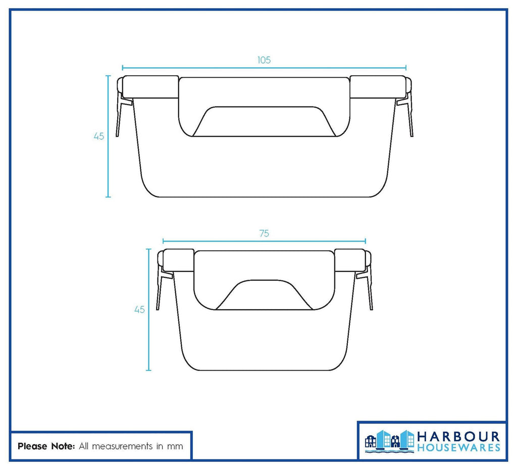 Glass Food Storage Container with Lid
