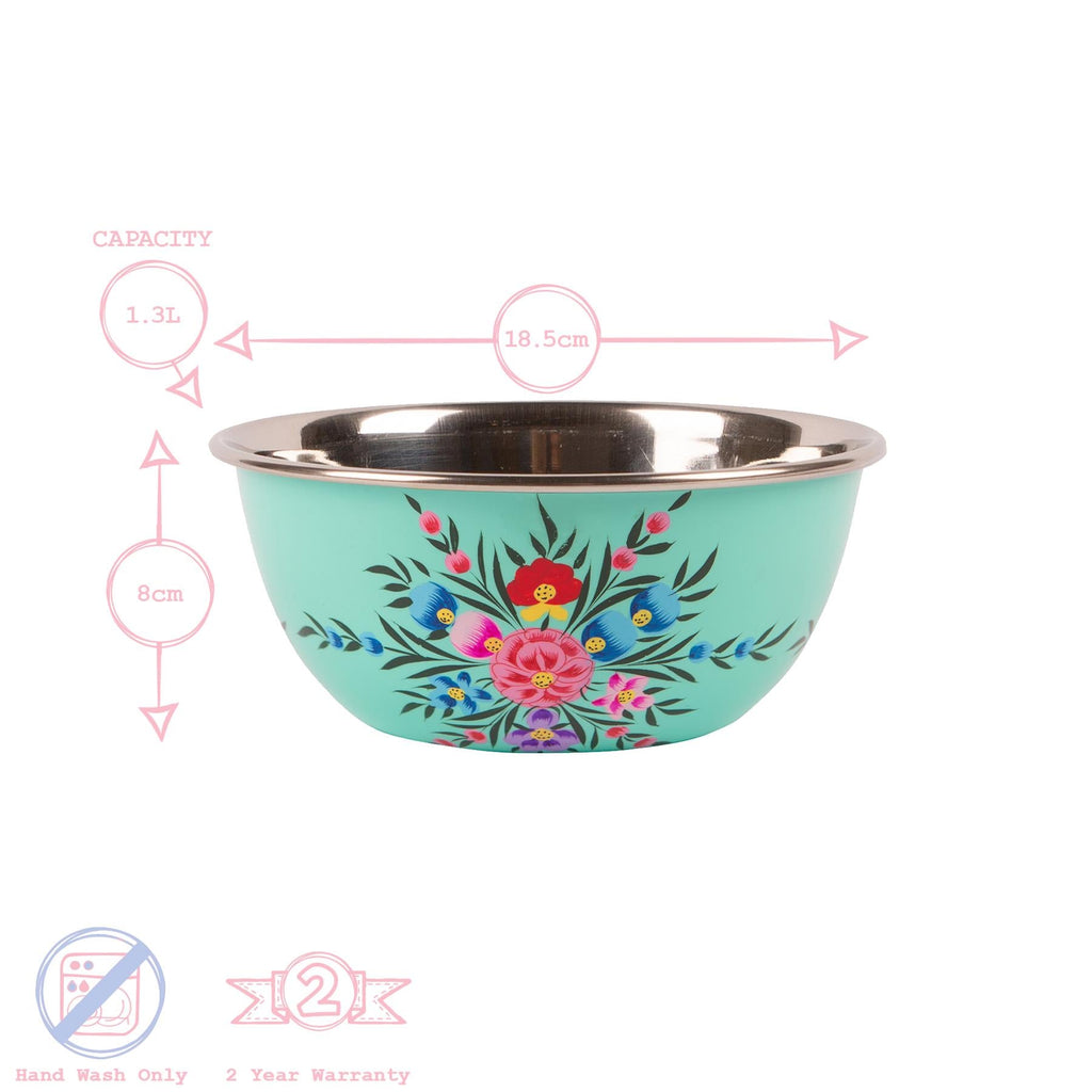 Pansy Hand-Painted Picnic Bowl Set - 3 Sizes