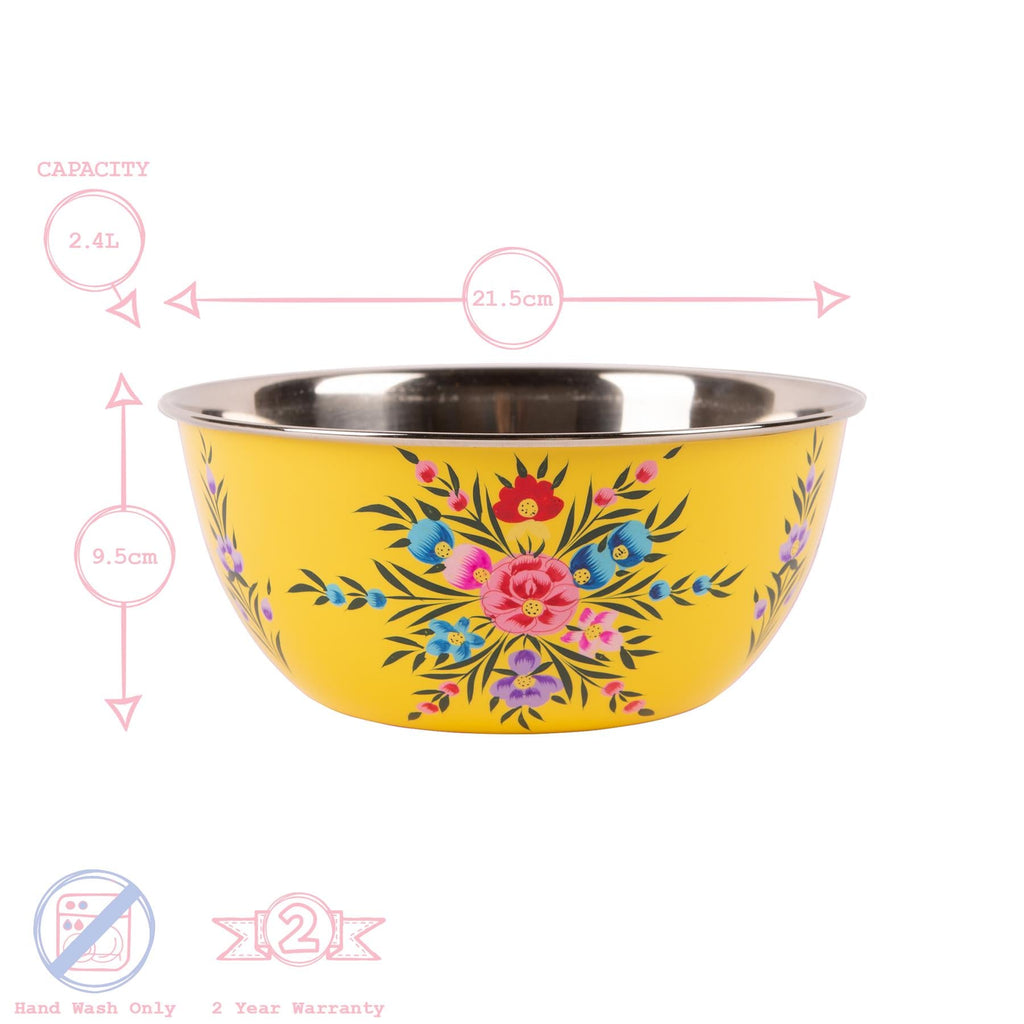 Pansy Hand-Painted Picnic Bowl Set - 3 Sizes