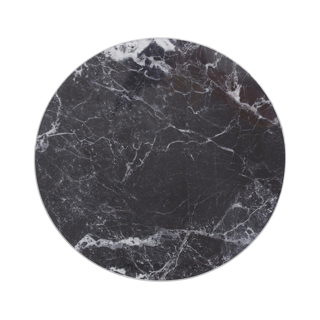 12pc Round Glass Placemats & Round Coasters Set - 30cm - Marble