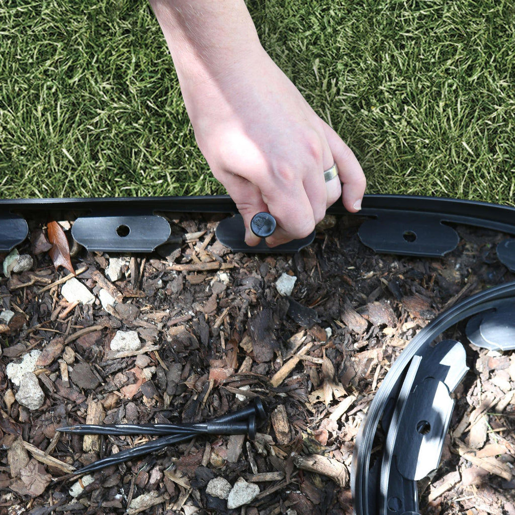 Flexible Plastic Lawn & Path Edging - 10m x 4cm