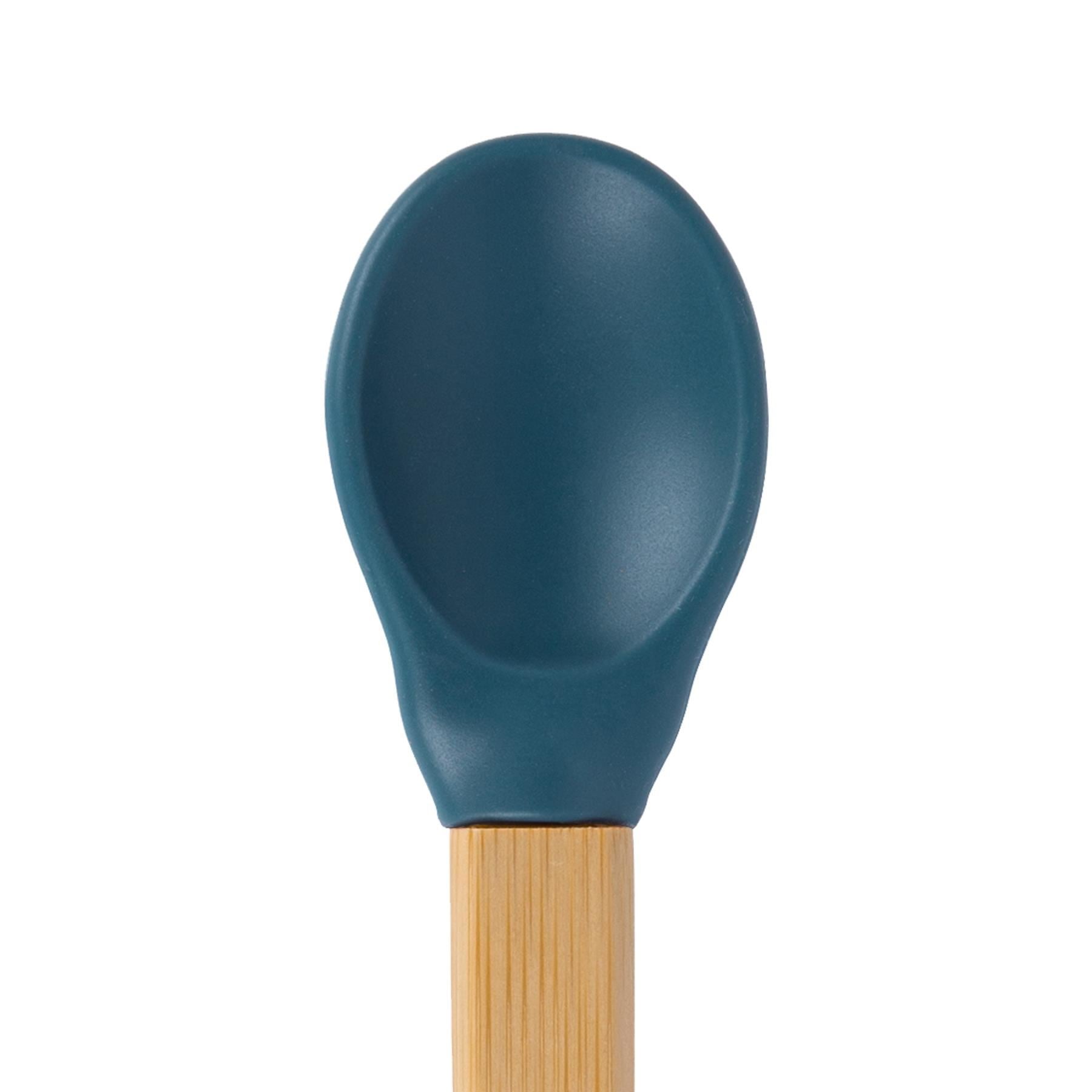 2pc Bamboo Baby Weaning Fork & Spoon Set