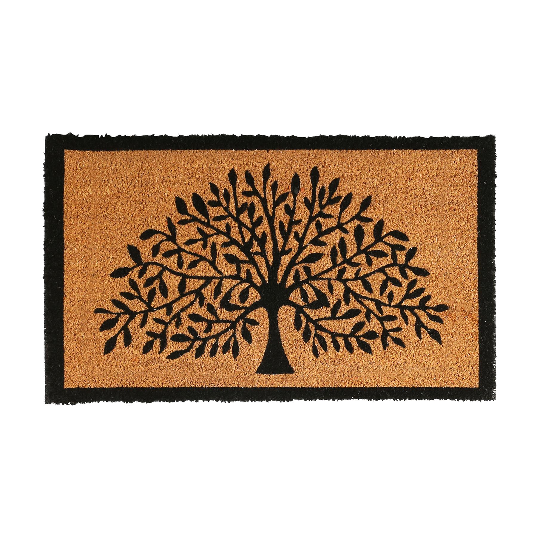 Coir Door Mat - 75cm x 45cm - Tree of Life